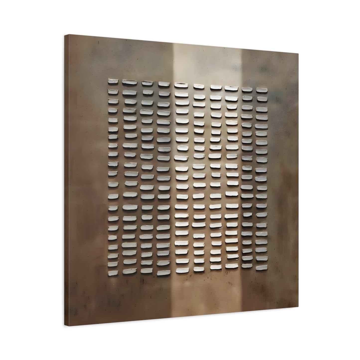 Brown Wabi - Sabi Painting on Canvas - Japanese 3D Textured Wall Art Print - YesArtYes