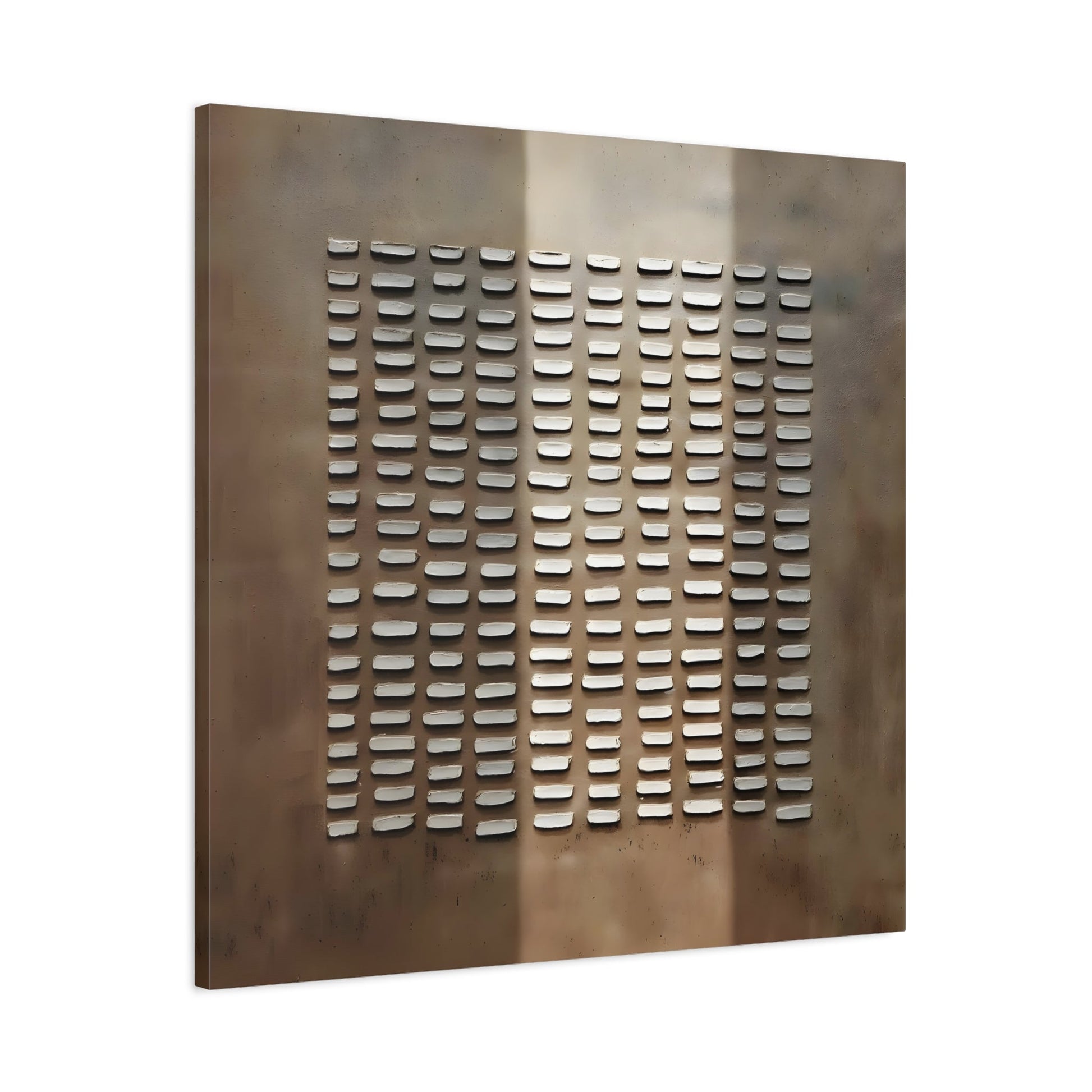 Brown Wabi - Sabi Painting on Canvas - Japanese 3D Textured Wall Art Print - YesArtYes