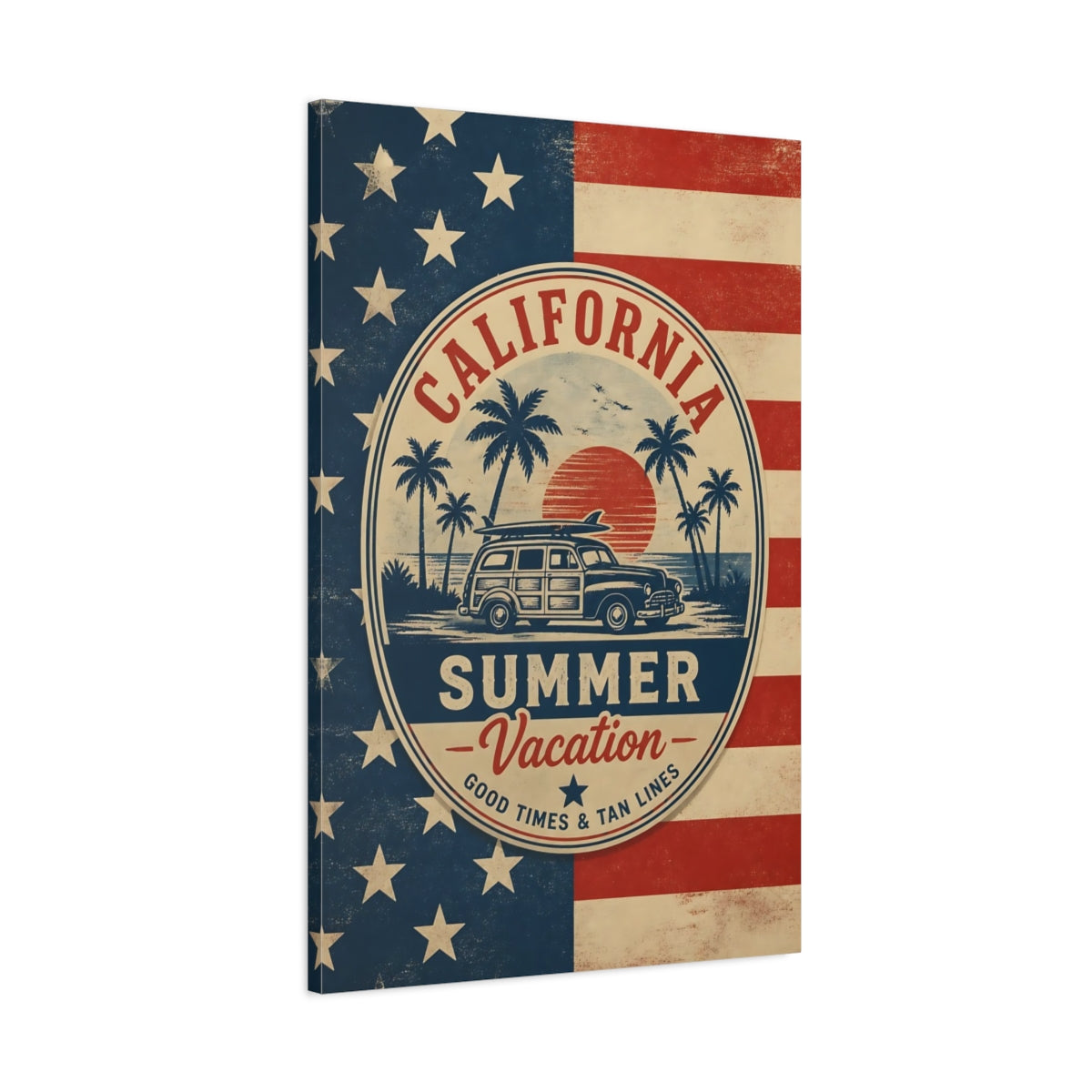 Main Mockup. California Station Wagon shown as canvas print