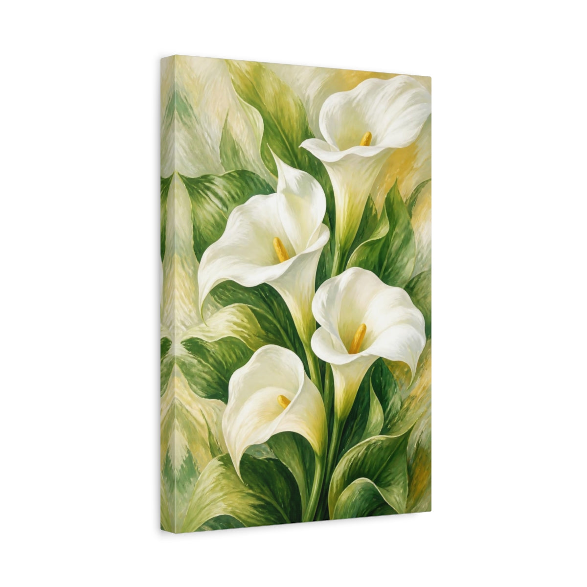 Side Mockup 4. Calla Lily Floral Elegance shown as canvas print
