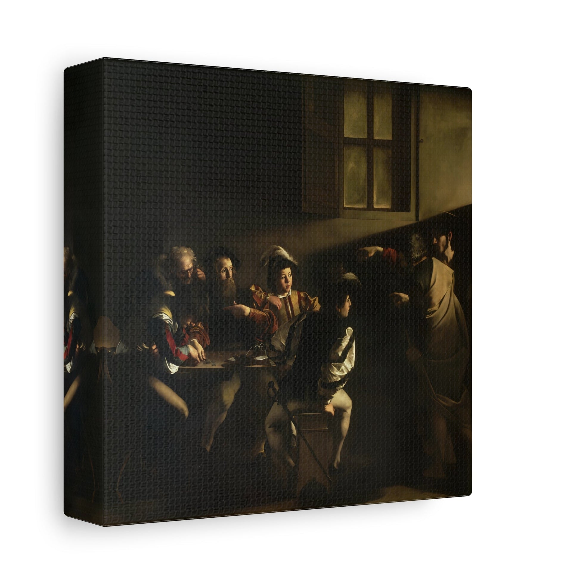 Calling of Saint Matthew Canvas Print - Square Caravaggio Wall Art Prints Reproduction