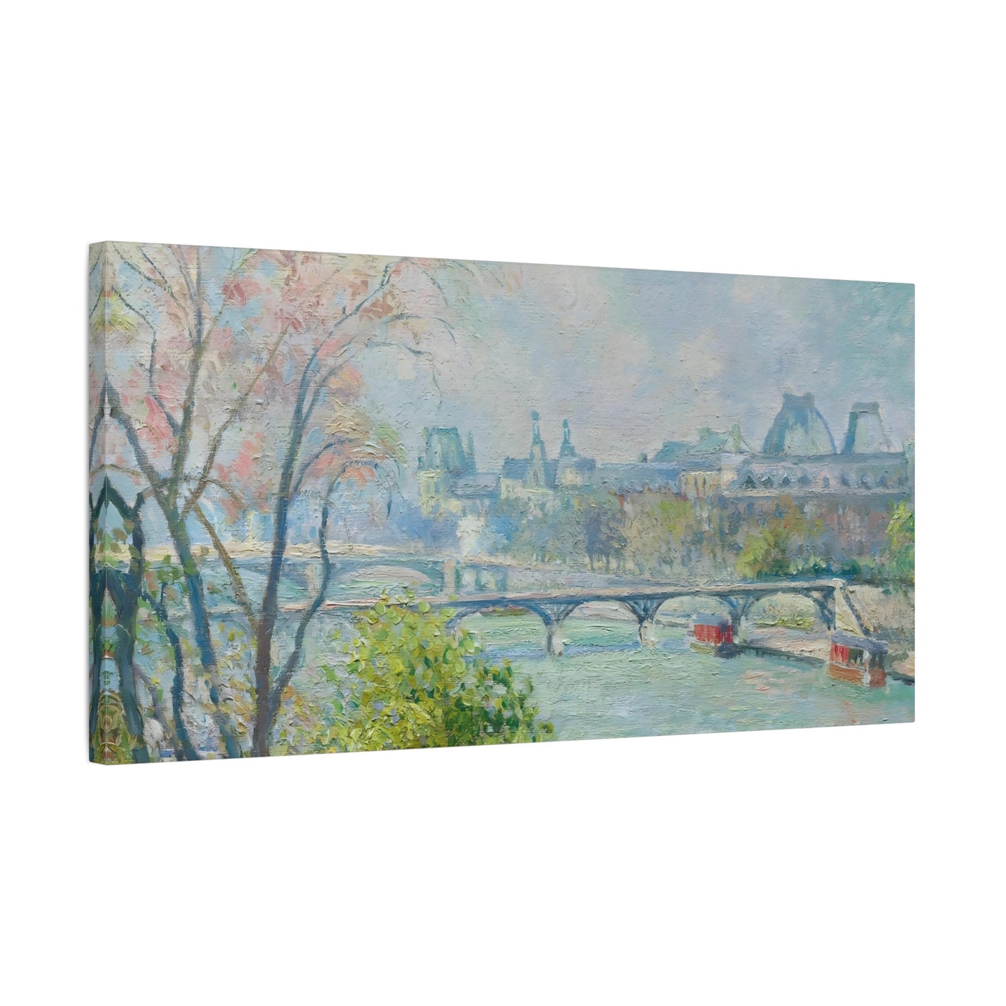 Camille Pissarro Louvre Morning Spring Canvas Print - Impressionist Wall Art - YesArtYes