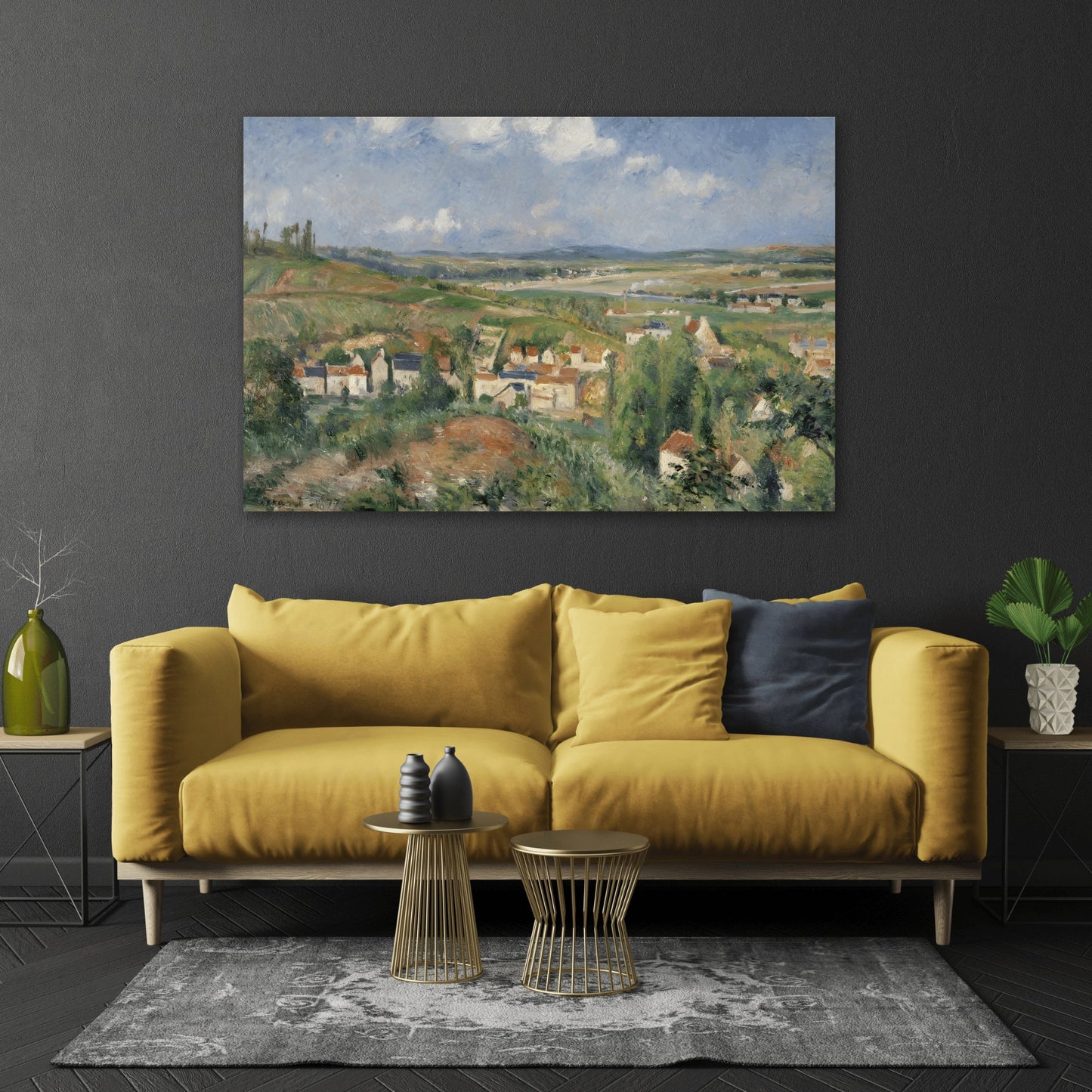 Camille Pissarro Summer Pontoise - Landscape Canvas Wall Art Print