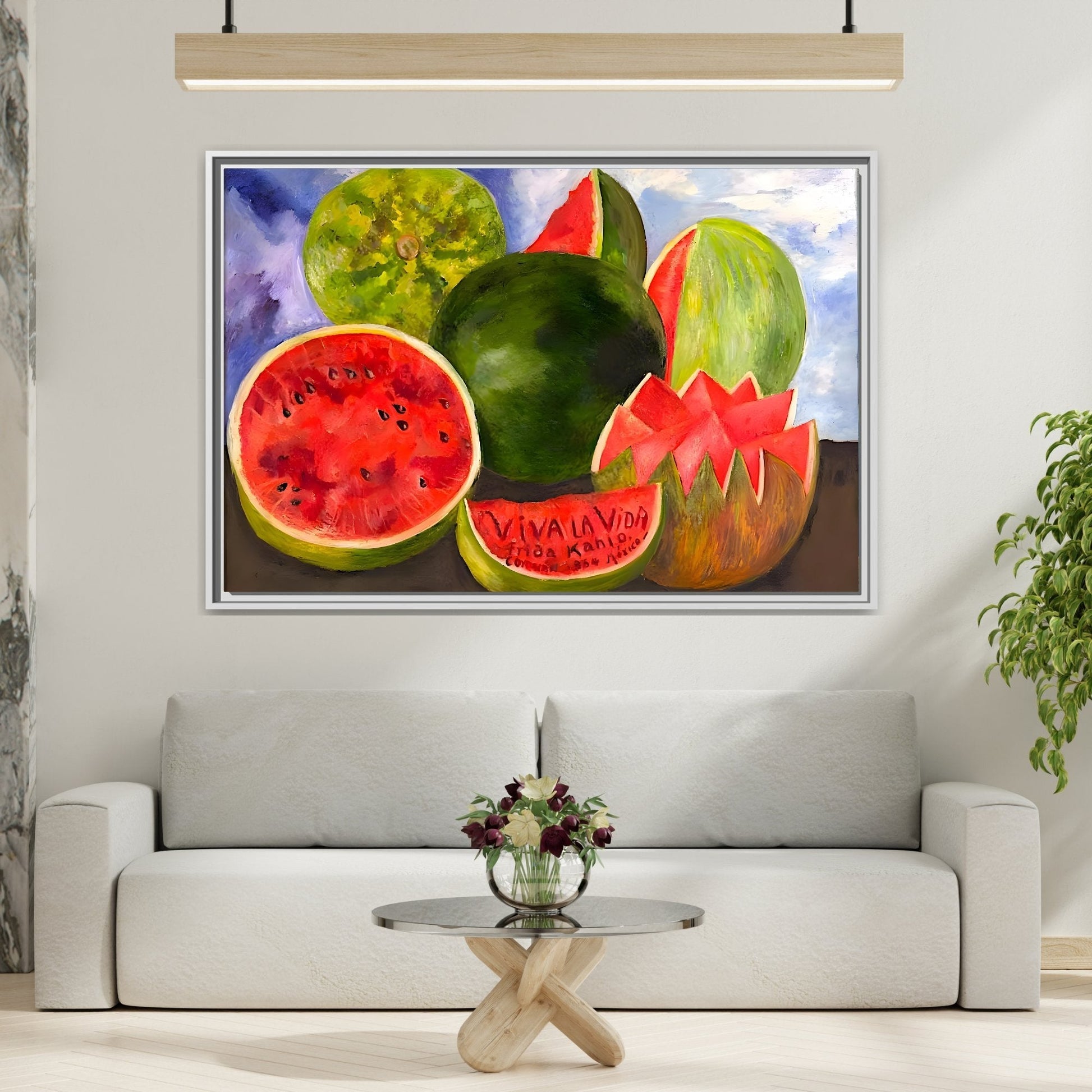 Canvas Prints Viva la Vida Kahlo Fruits Wall Art - YesArtYes