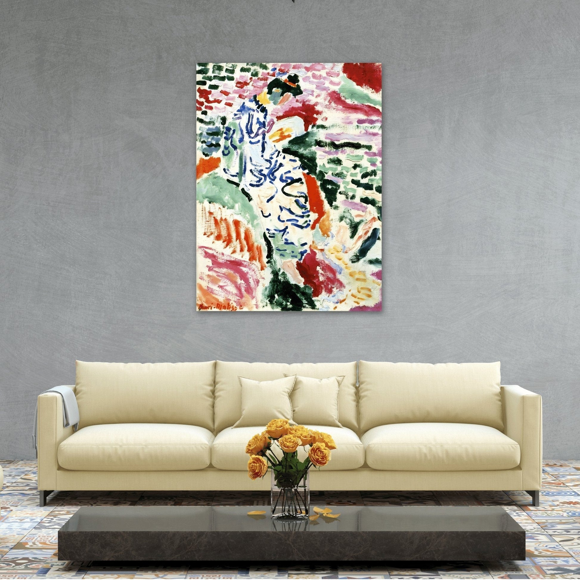 Canvas Wall Art Print - Henri Matisse Japanese Woman by Water