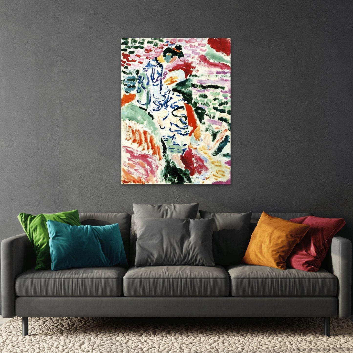 Canvas Wall Art Print - Henri Matisse Japanese Woman by Water