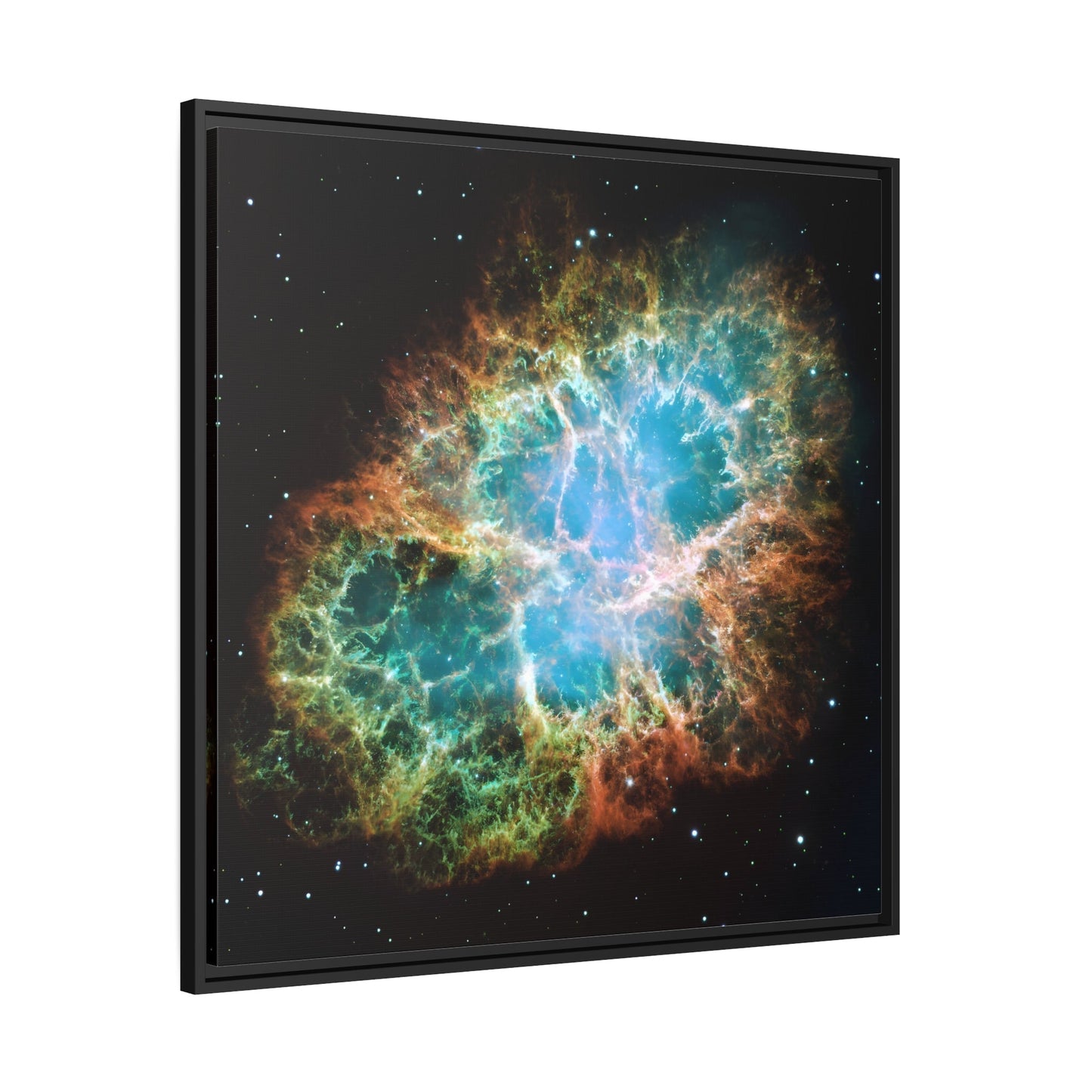 Canvas Wall Art Print in Exclusive Black Frame - NASA Hubble Telescope Capture Supernova Nebula in Space