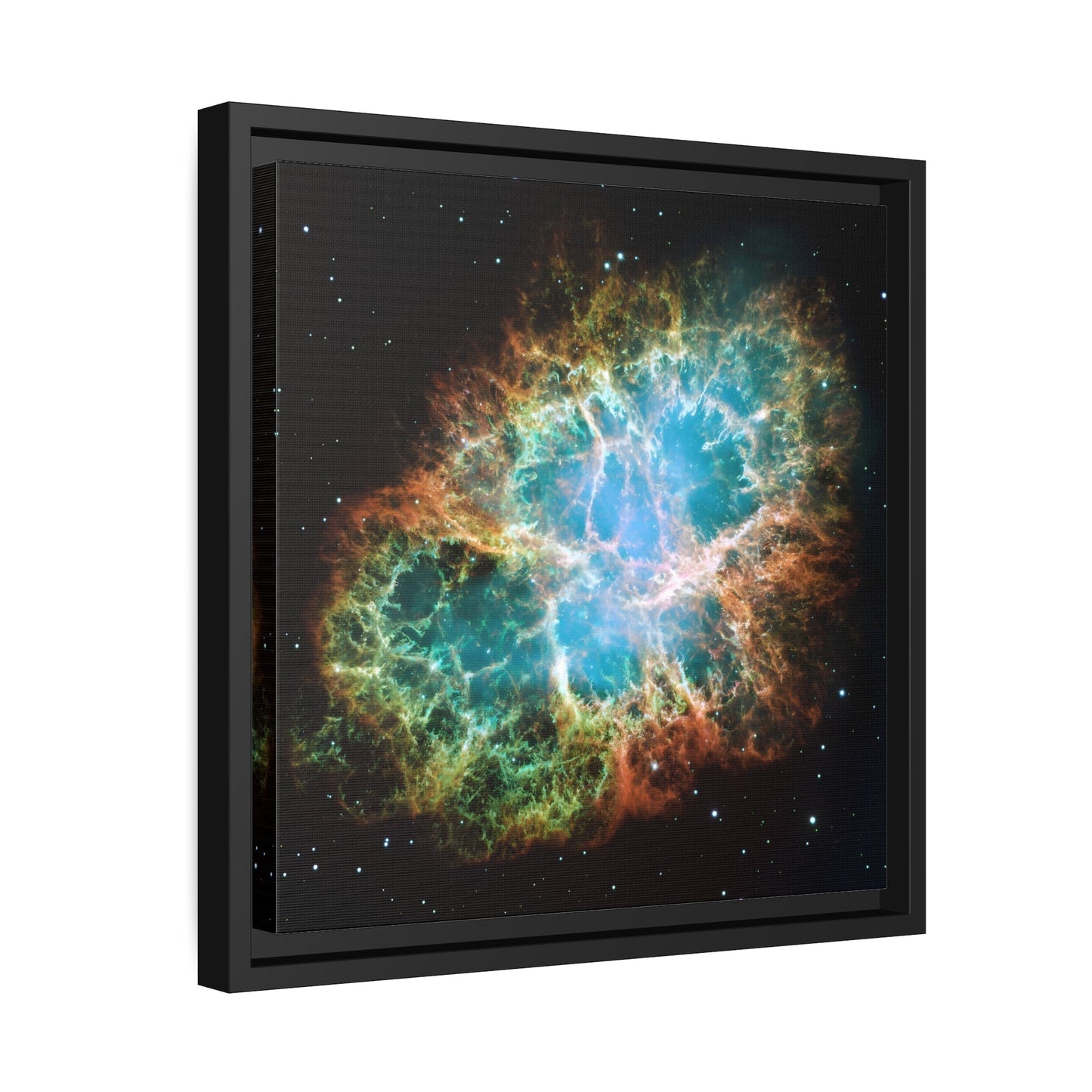 Canvas Wall Art Print in Exclusive Black Frame - NASA Hubble Telescope Capture Supernova Nebula in Space