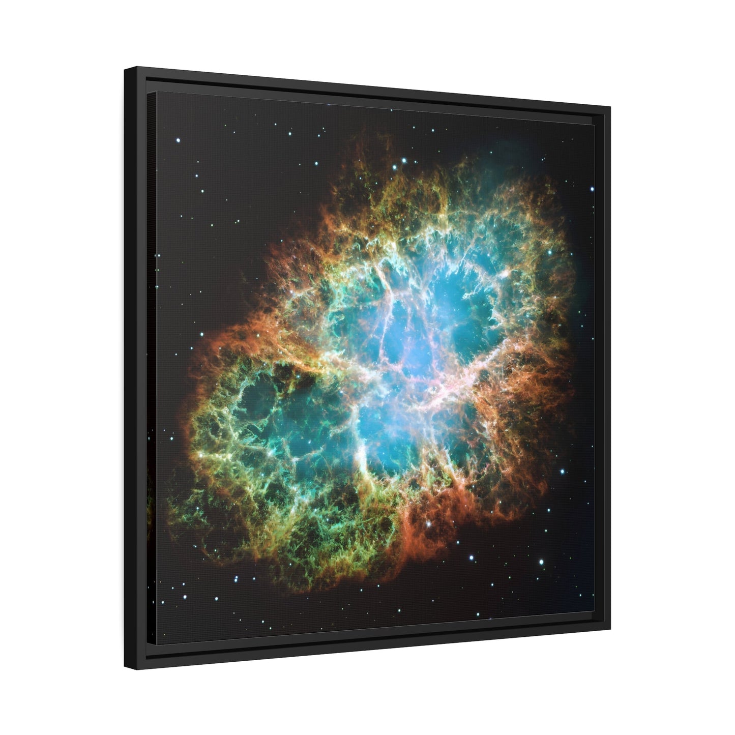 Canvas Wall Art Print in Exclusive Black Frame - NASA Hubble Telescope Capture Supernova Nebula in Space