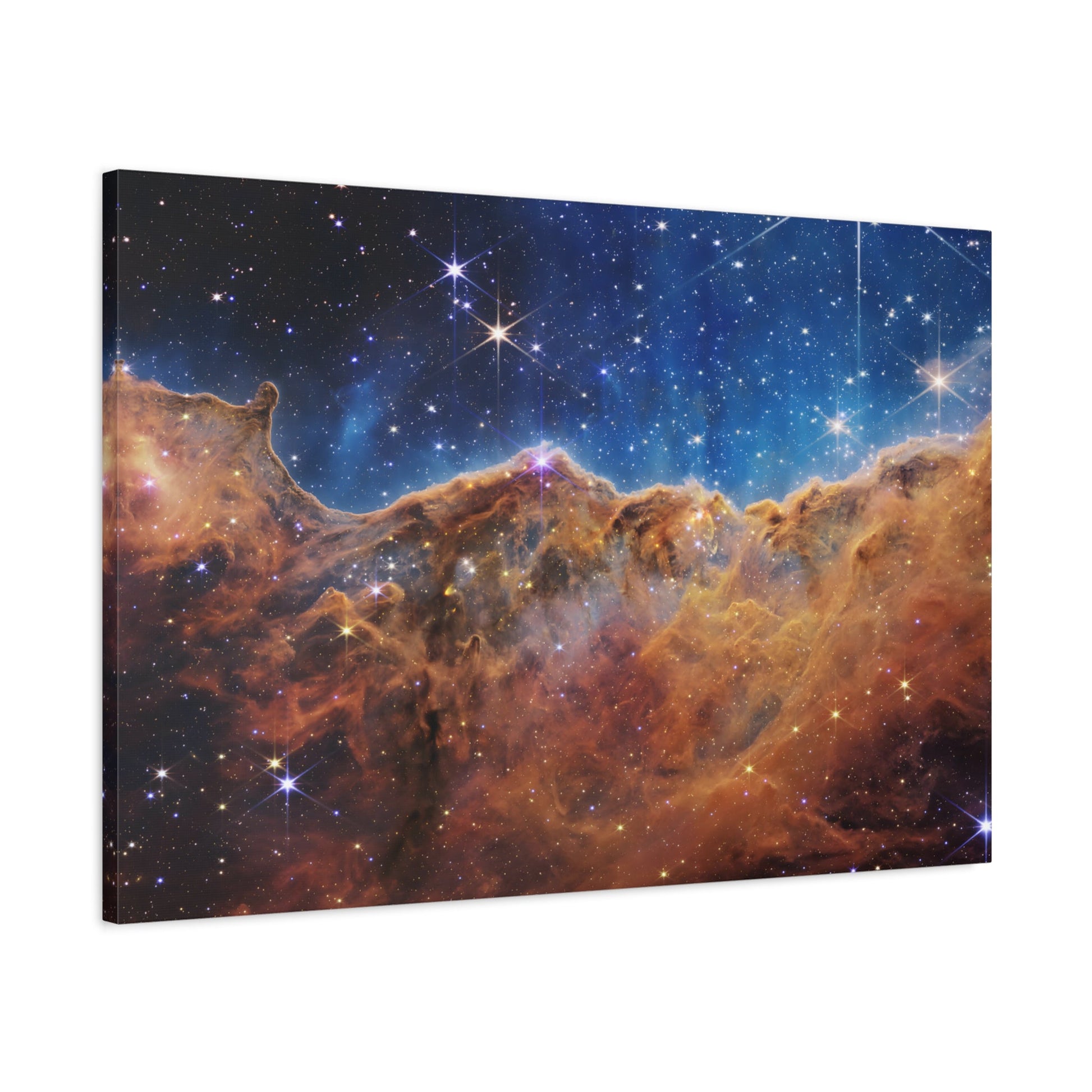 Carina Nebula NASA James Webb Space Telescope - Cosmic Cliffs Canvas Wall Art Print