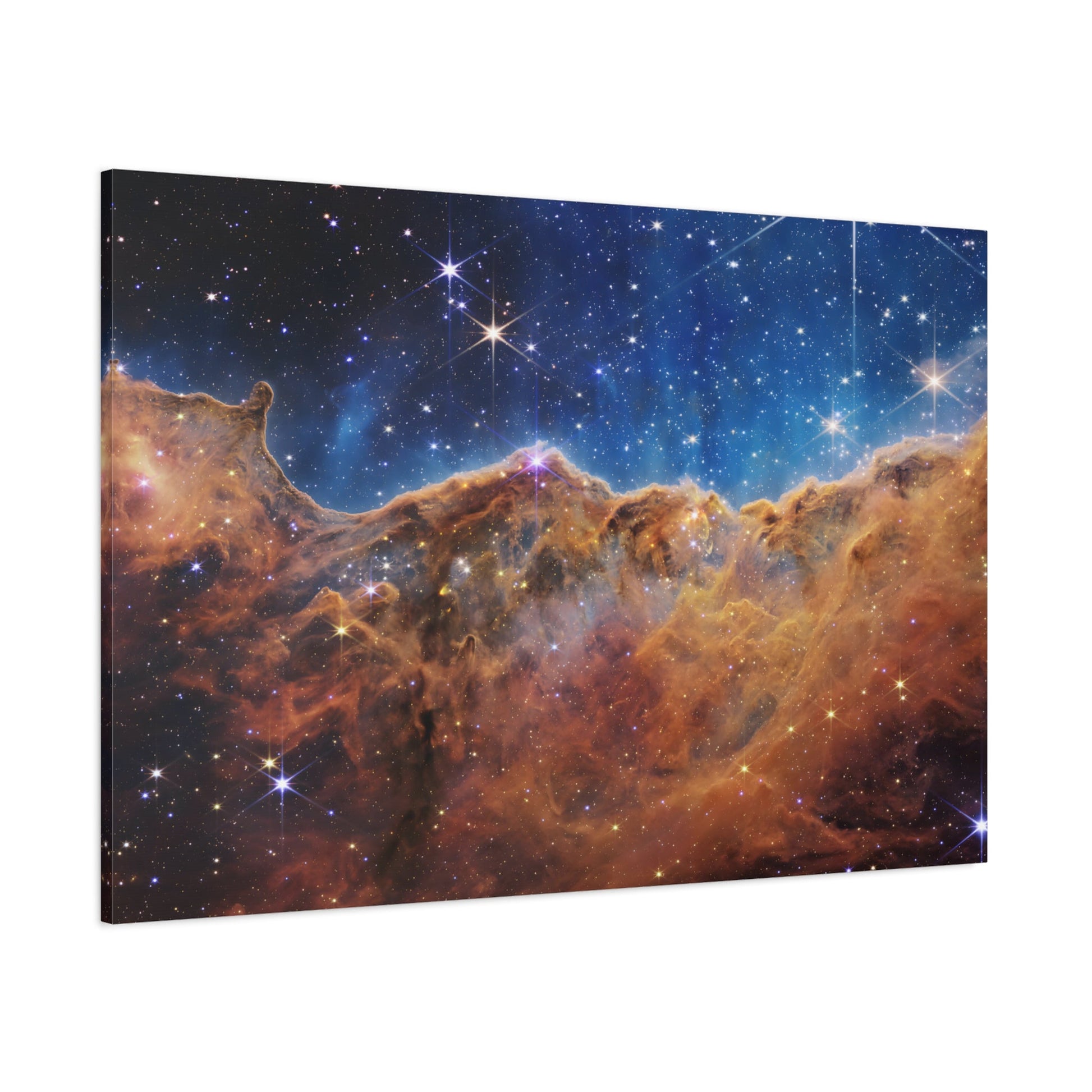 Carina Nebula NASA James Webb Space Telescope - Cosmic Cliffs Canvas Wall Art Print