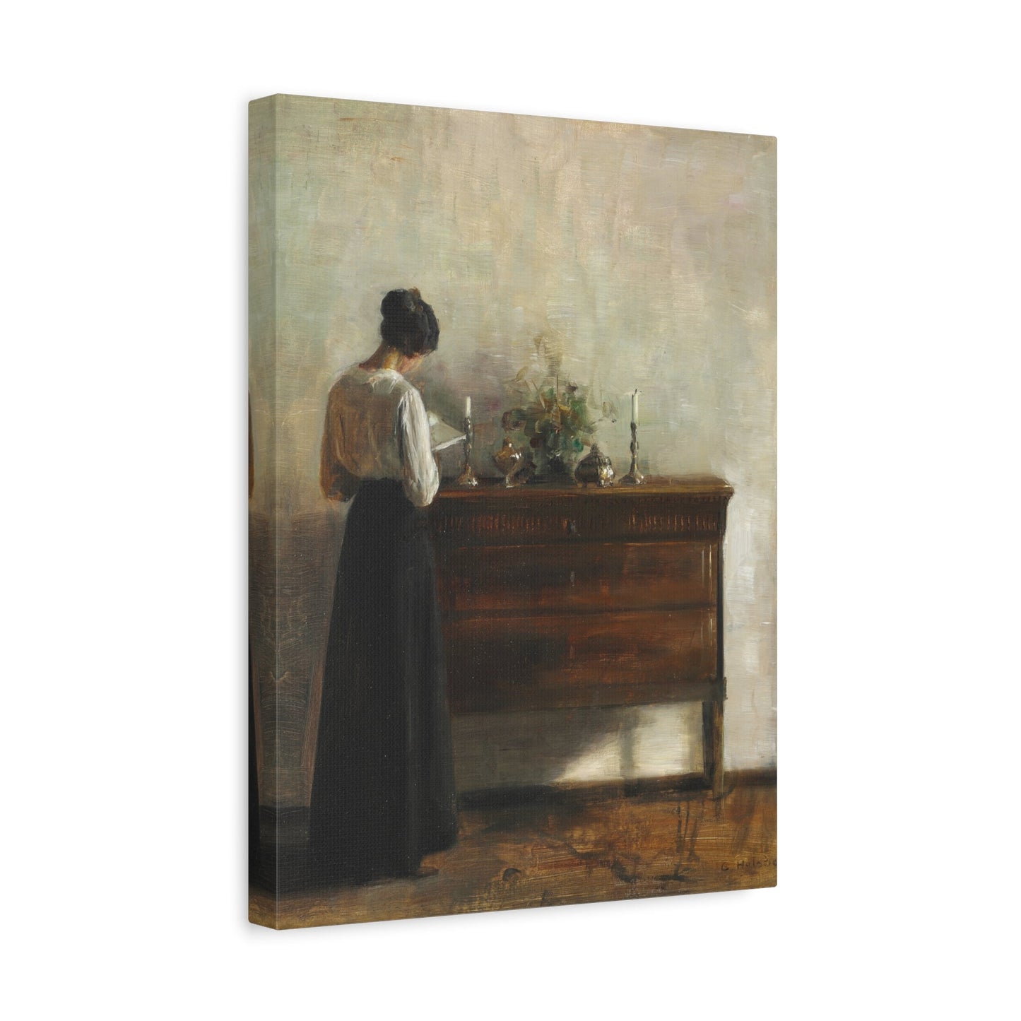 Carl Holsoe Jewish Pray Canvas Wall Art Print Reproduction - YesArtYes