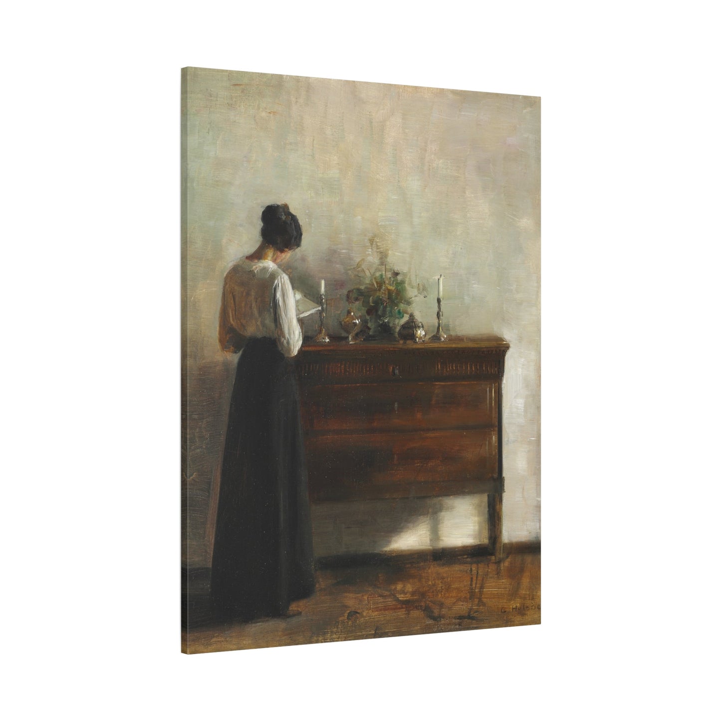Carl Holsoe Jewish Pray Canvas Wall Art Print Reproduction - YesArtYes