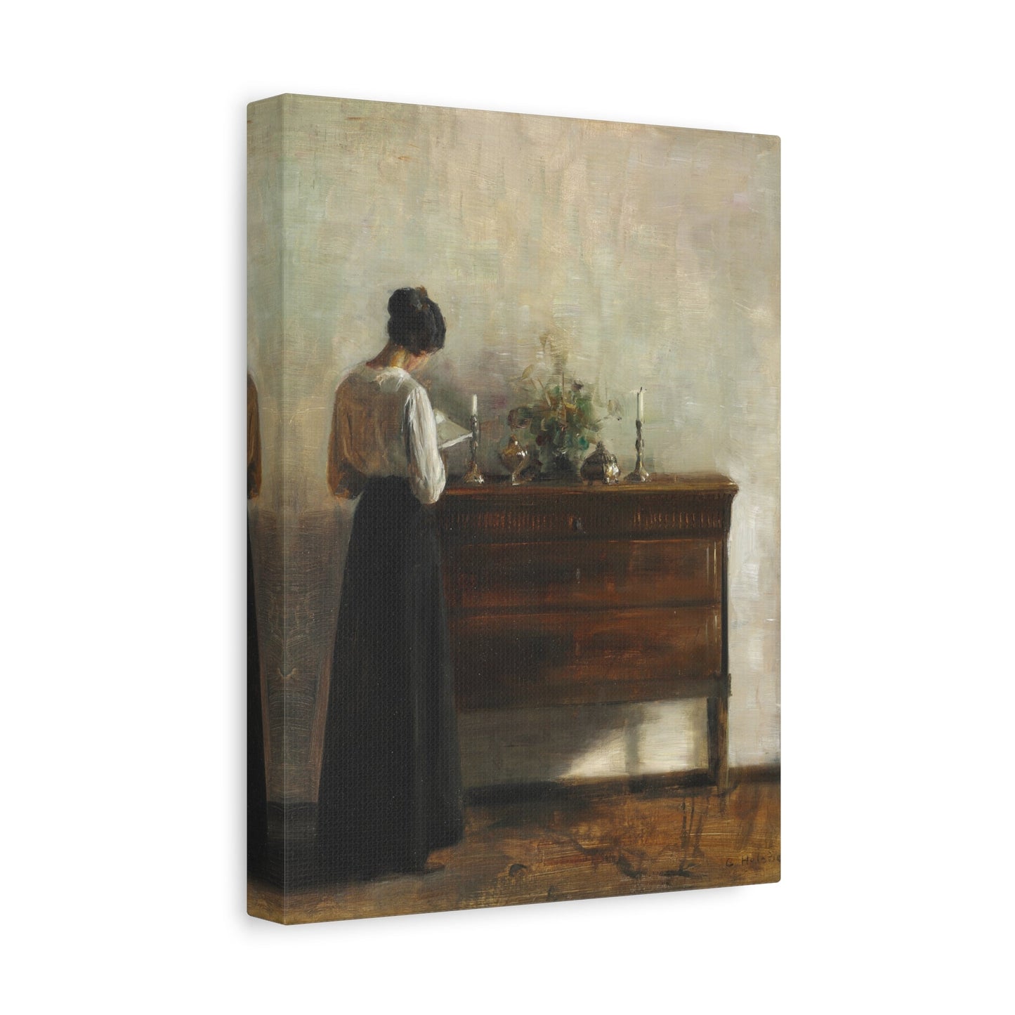 Carl Holsoe Jewish Pray Painting - Canvas Wall Art Prints