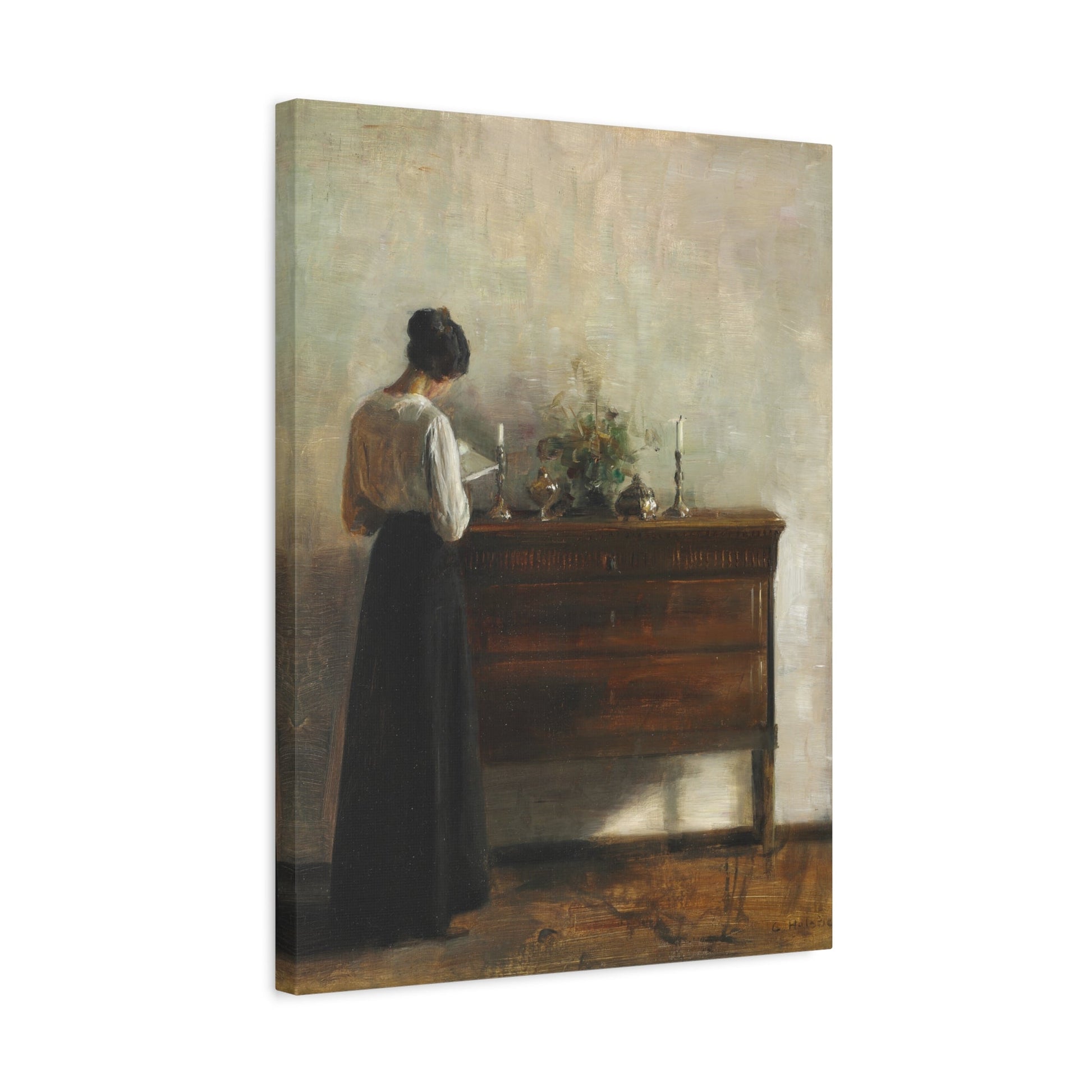 Carl Holsoe Jewish Pray Painting - Canvas Wall Art Prints