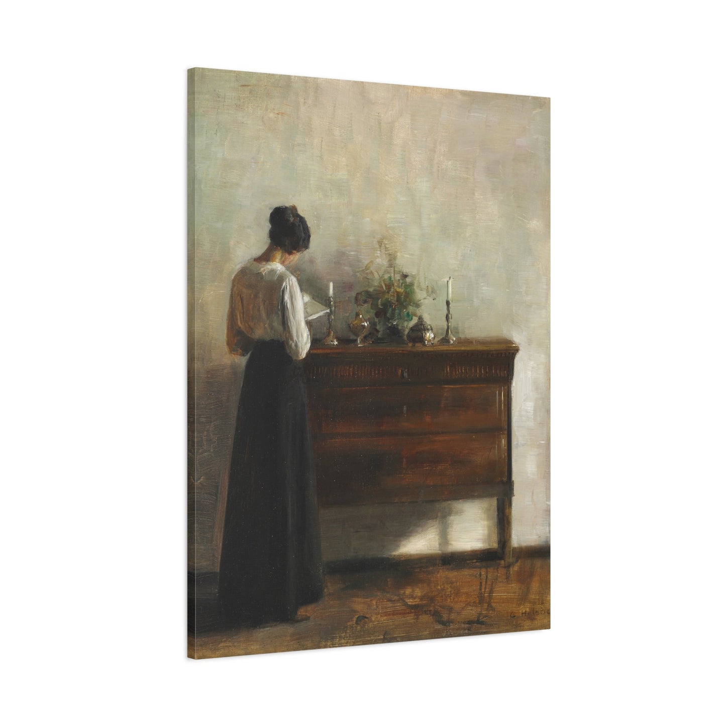 Carl Holsoe Jewish Pray Painting - Canvas Wall Art Prints