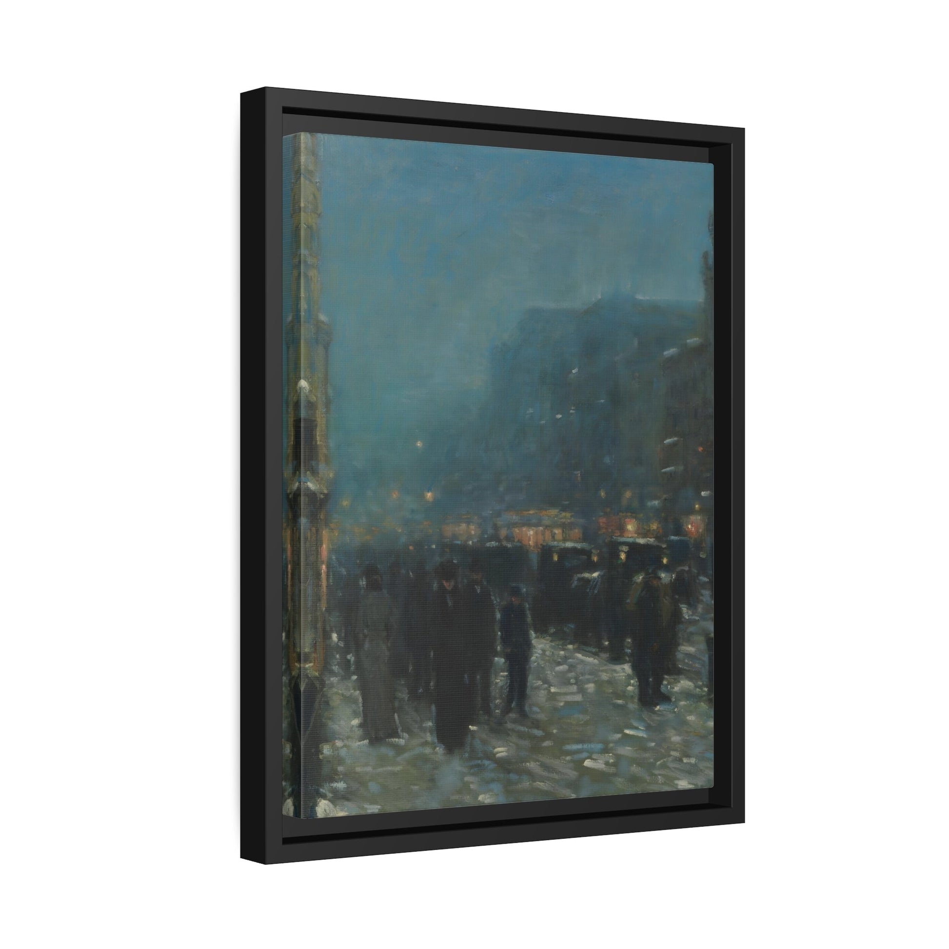 Childe Hassam Broadway and 42nd Street - Framed Canvas Art Reproduction