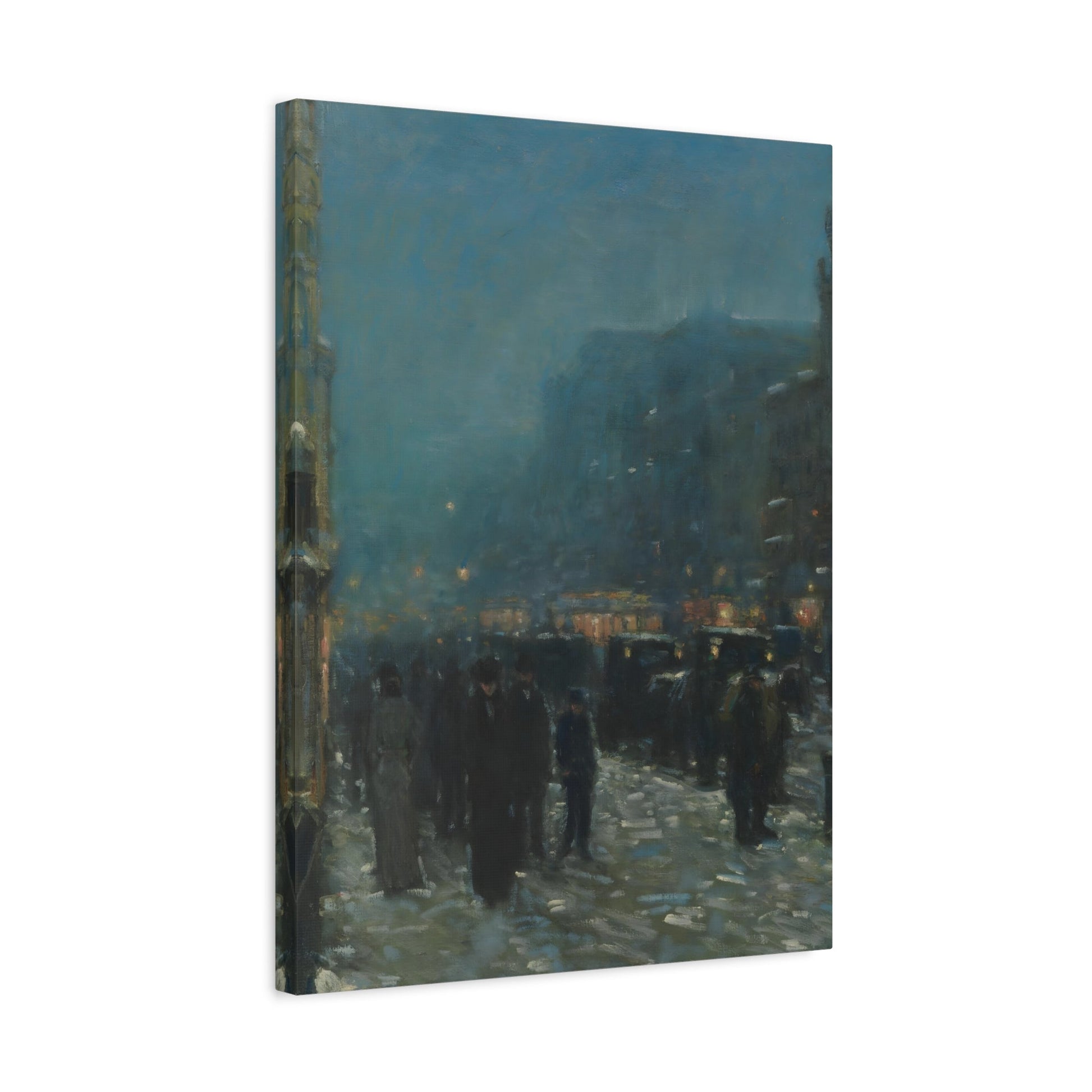 Childe Hassam Broadway and 42nd Street Painting - Canvas Artwork Print