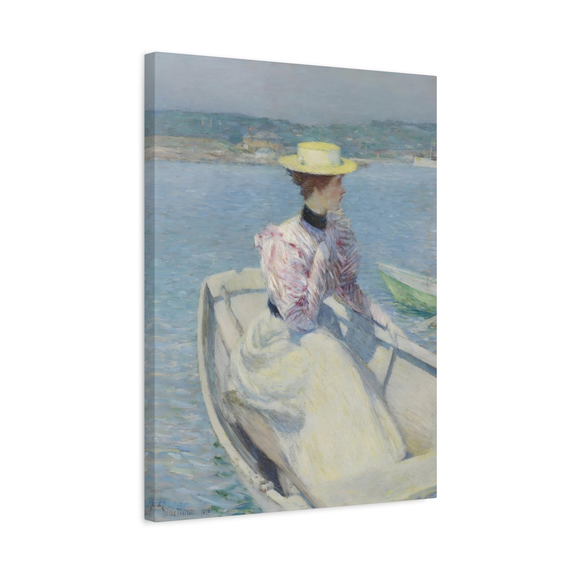 Childe Hassam White Dory Painting - Canvas Artwork Print