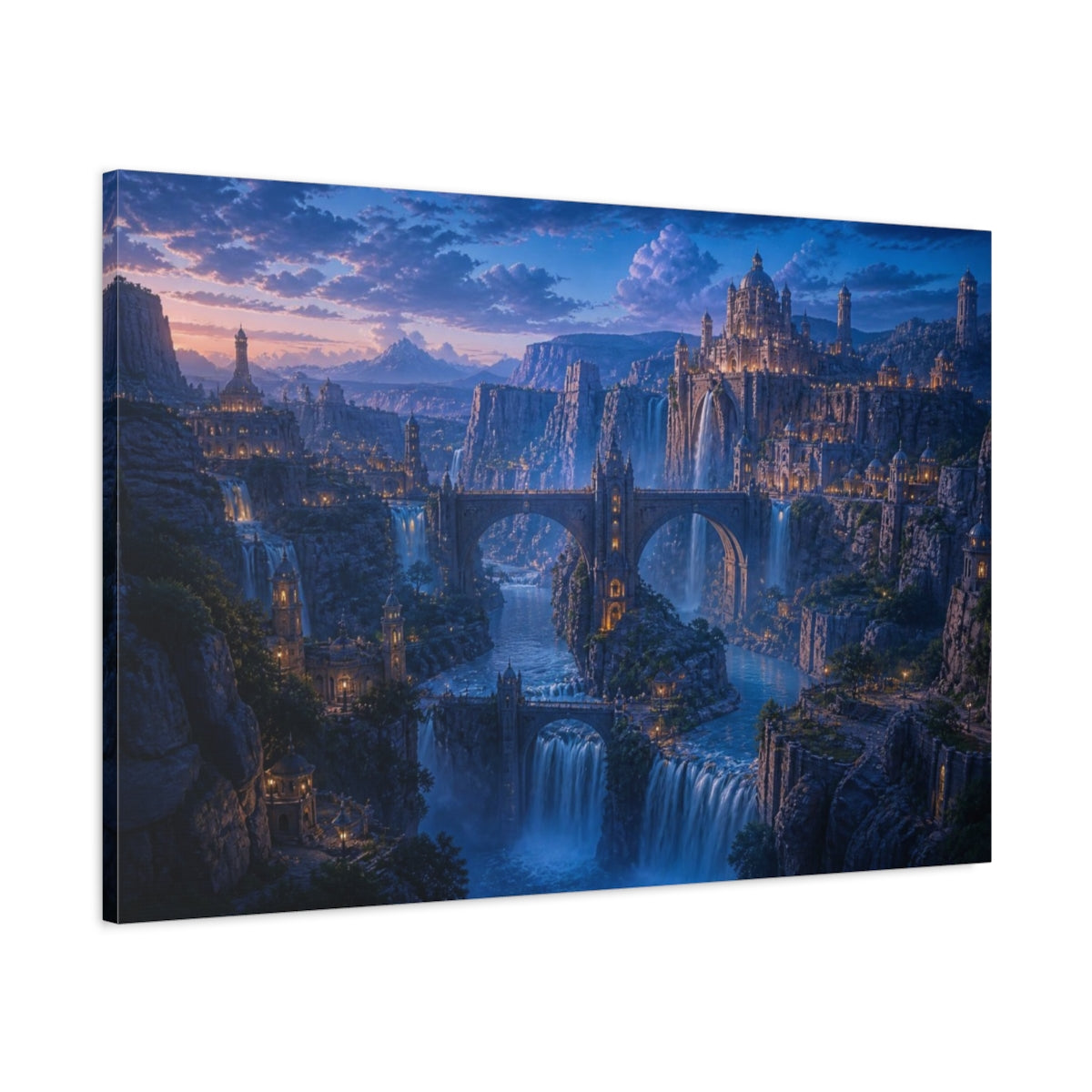 Main Mockup. Cinematic Canyon Kingdom shown as canvas print