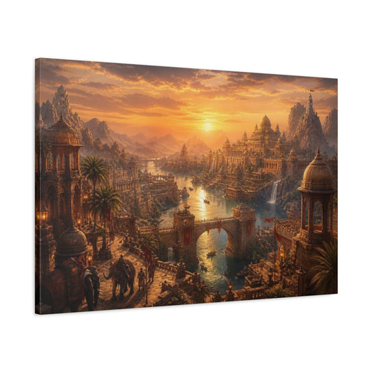 Main Mockup. Cinematic Desert Empire shown as canvas print