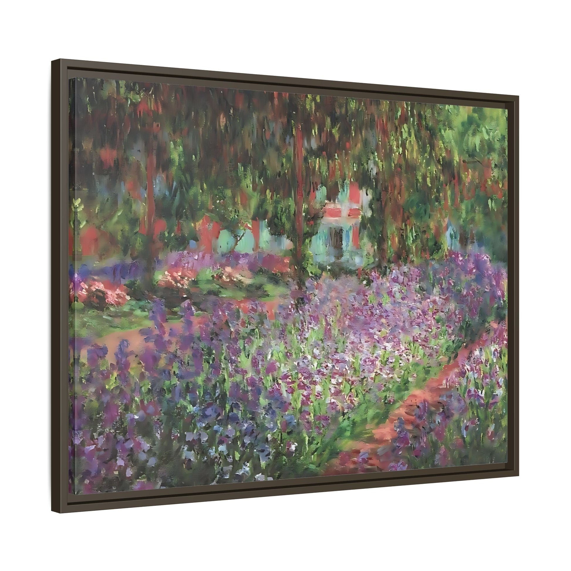 Claude Monet Artists Garden Giverny - Colorful Canvas Wall Art Decor Print