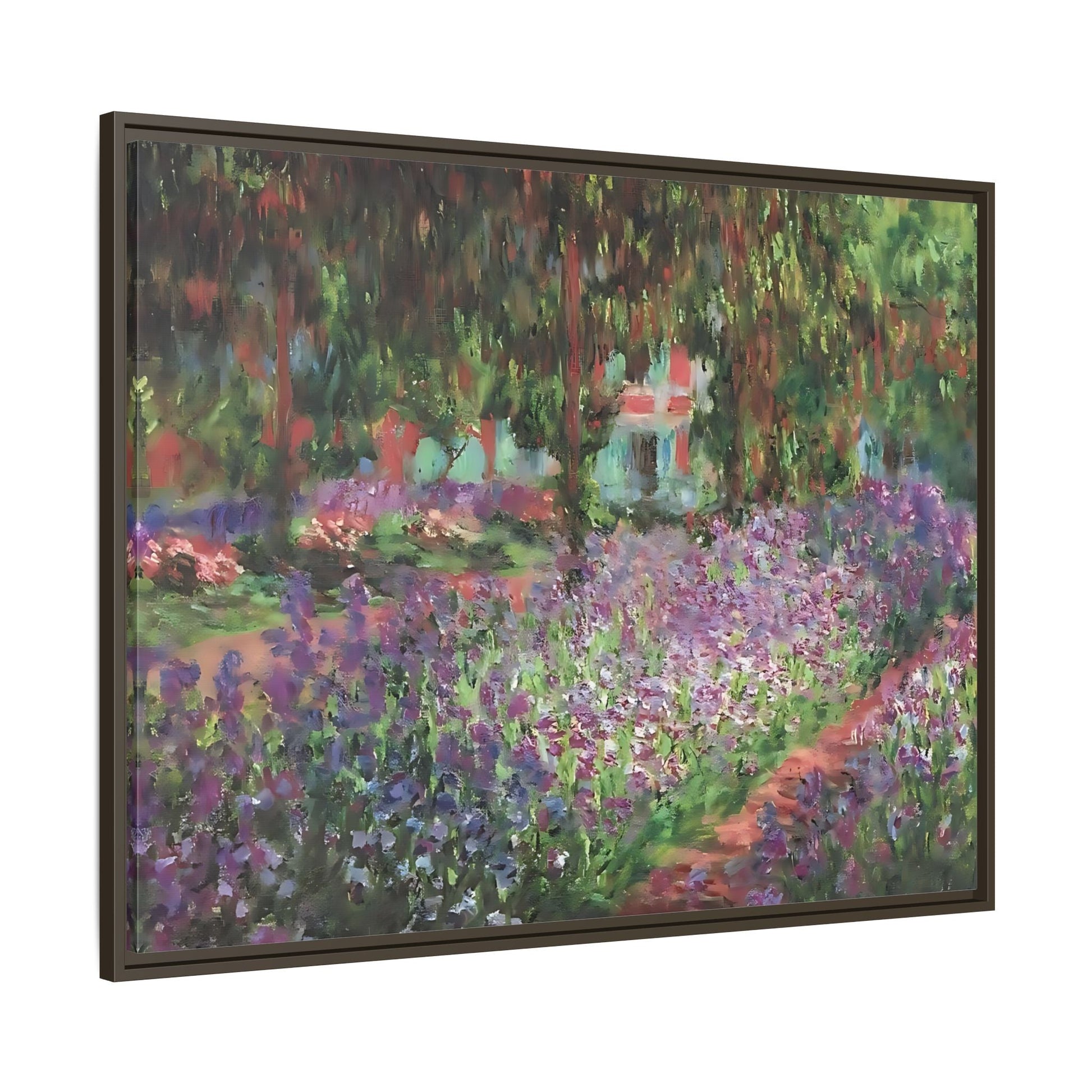 Claude Monet Artists Garden Giverny - Colorful Canvas Wall Art Decor Print
