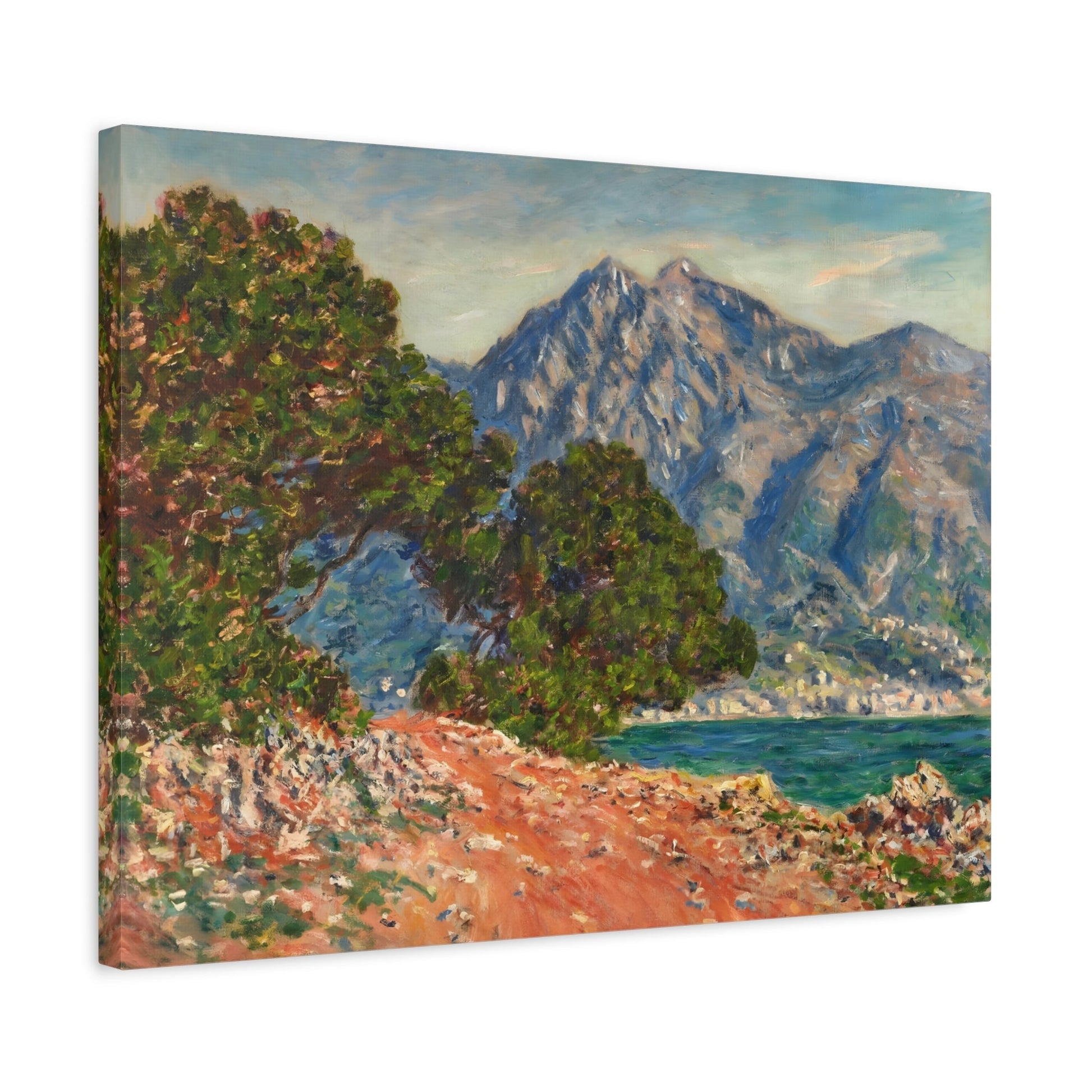 Claude Monet Cap Martin Landscape - Canvas Wall Art Reproduction Print