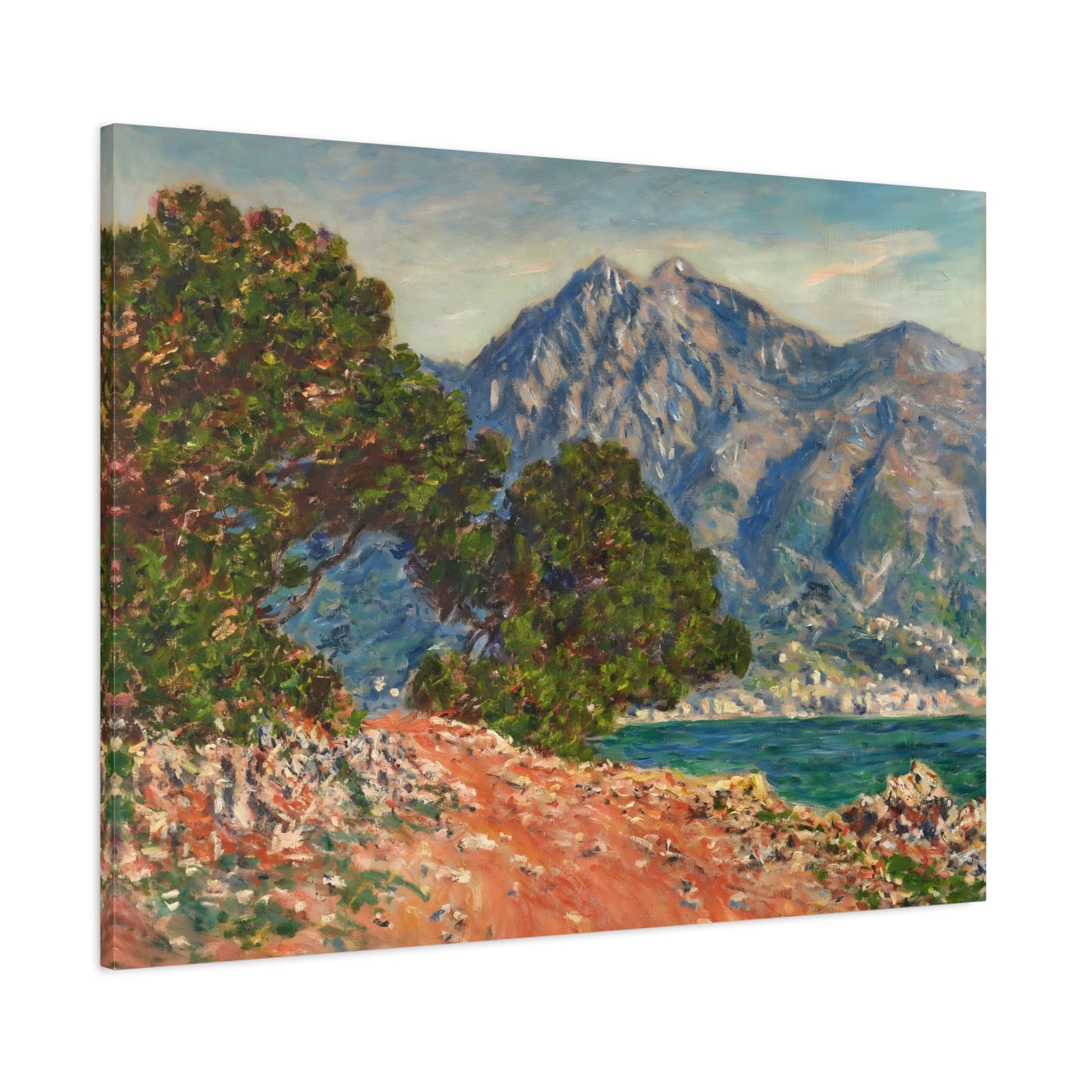 Claude Monet Cap Martin Landscape - Canvas Wall Art Reproduction Print