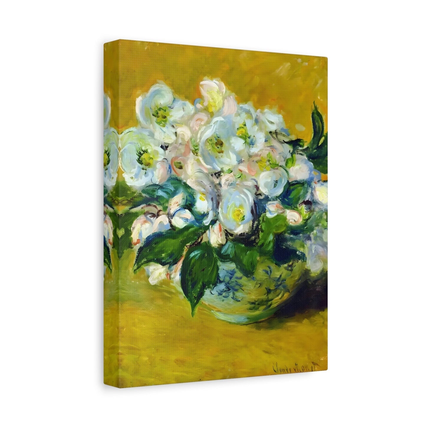 Claude Monet Christmas Roses - Canvas Art Reproduction - YesArtYes