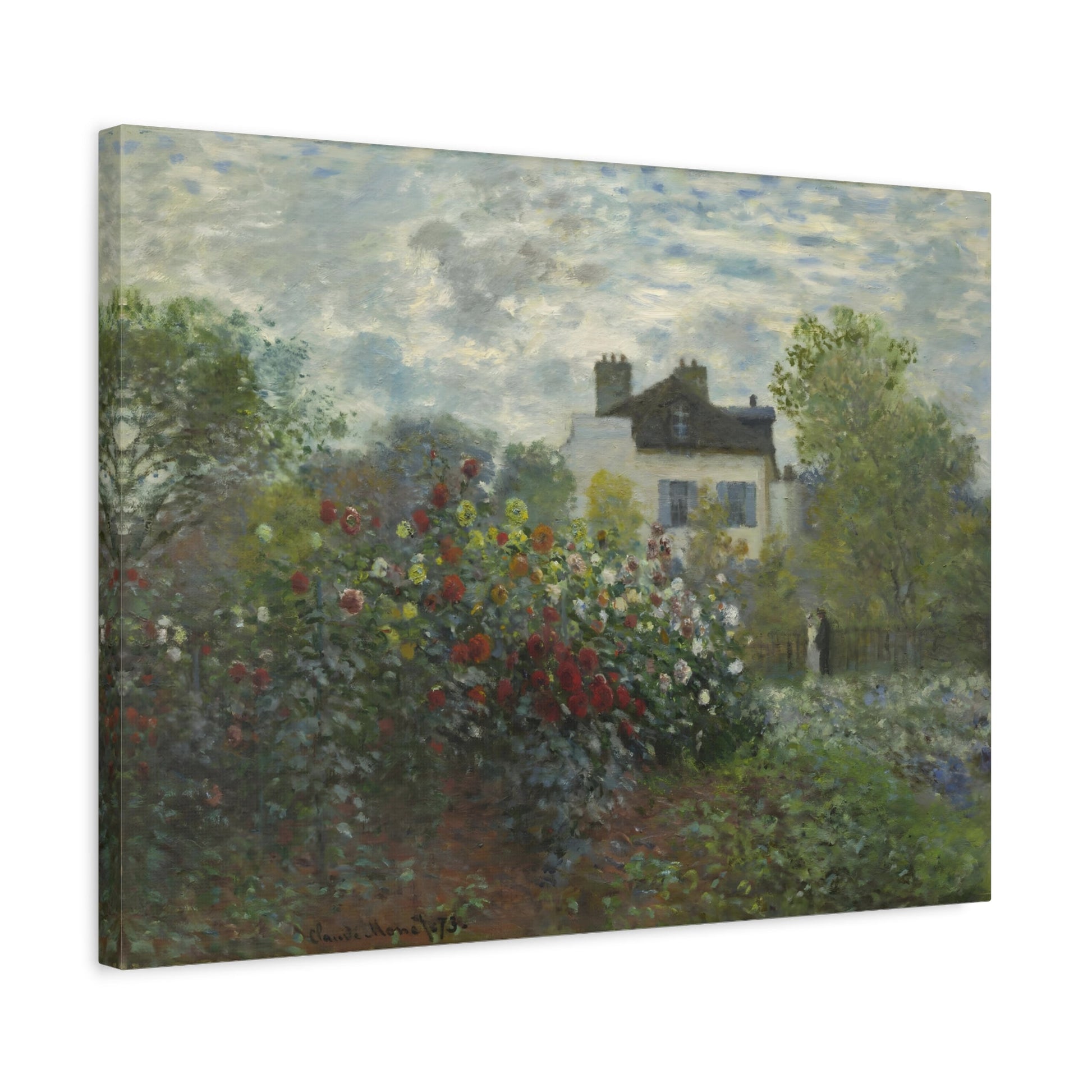Claude Monet Floral Artist Garden Canvas Print - Flower Wall Art - YesArtYes