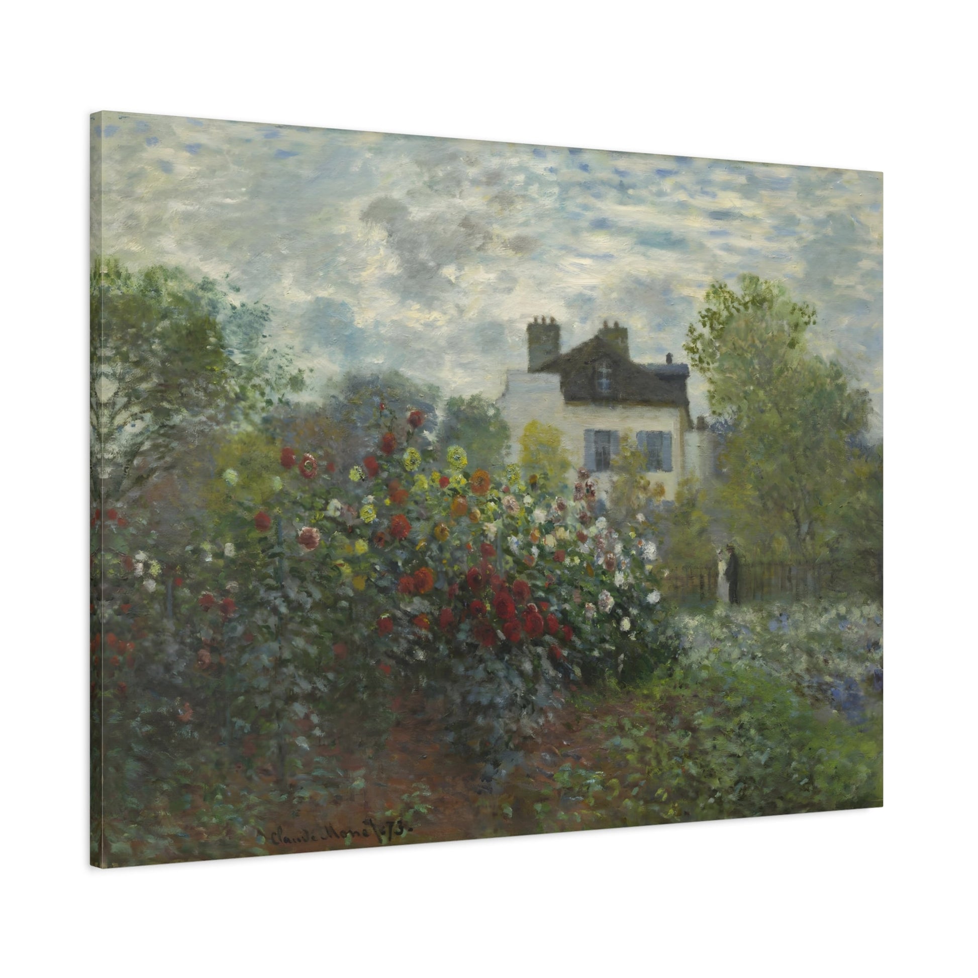 Claude Monet Floral Artist Garden Canvas Print - Flower Wall Art - YesArtYes