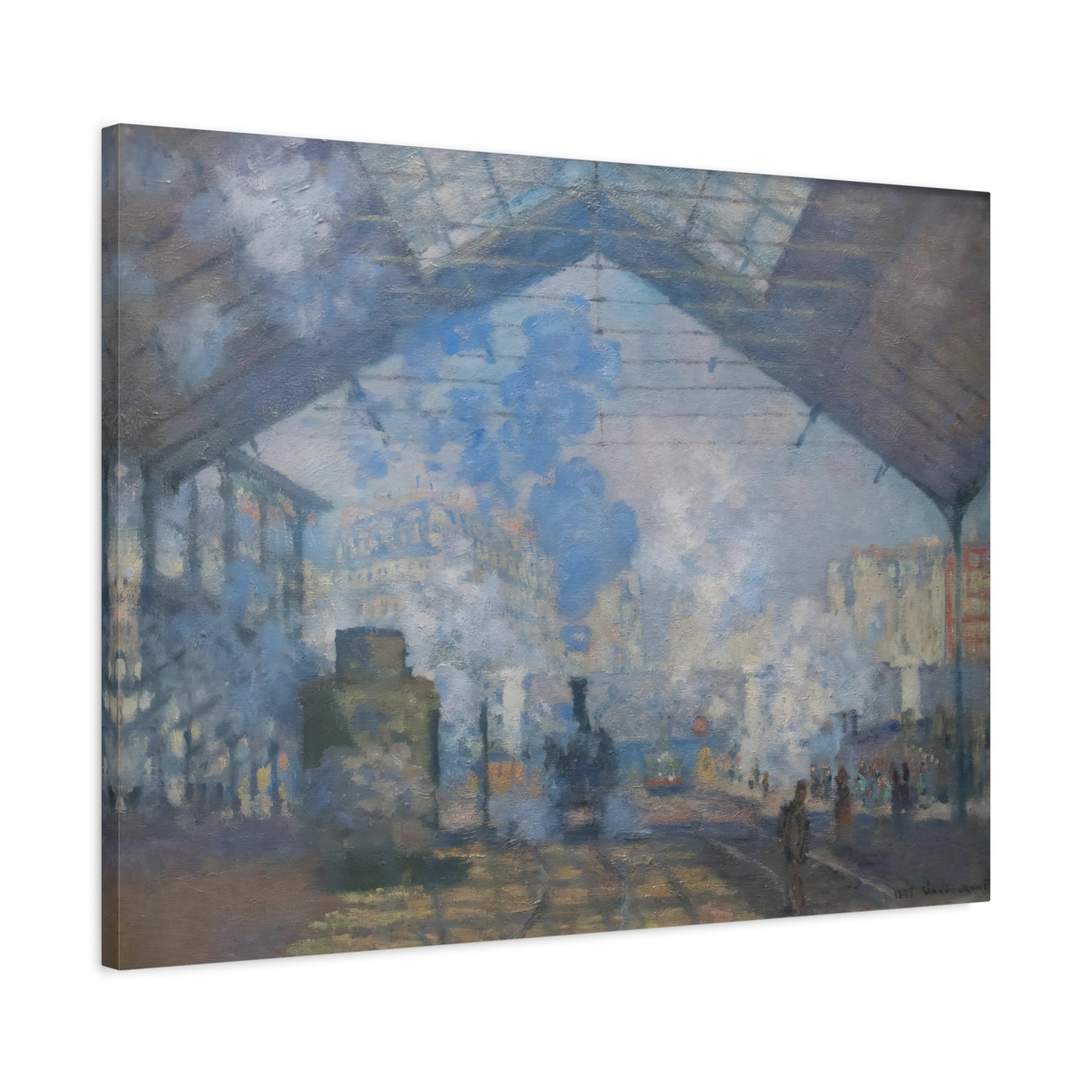 Claude Monet Saint-Lazare Station - Canvas Wall Art Print