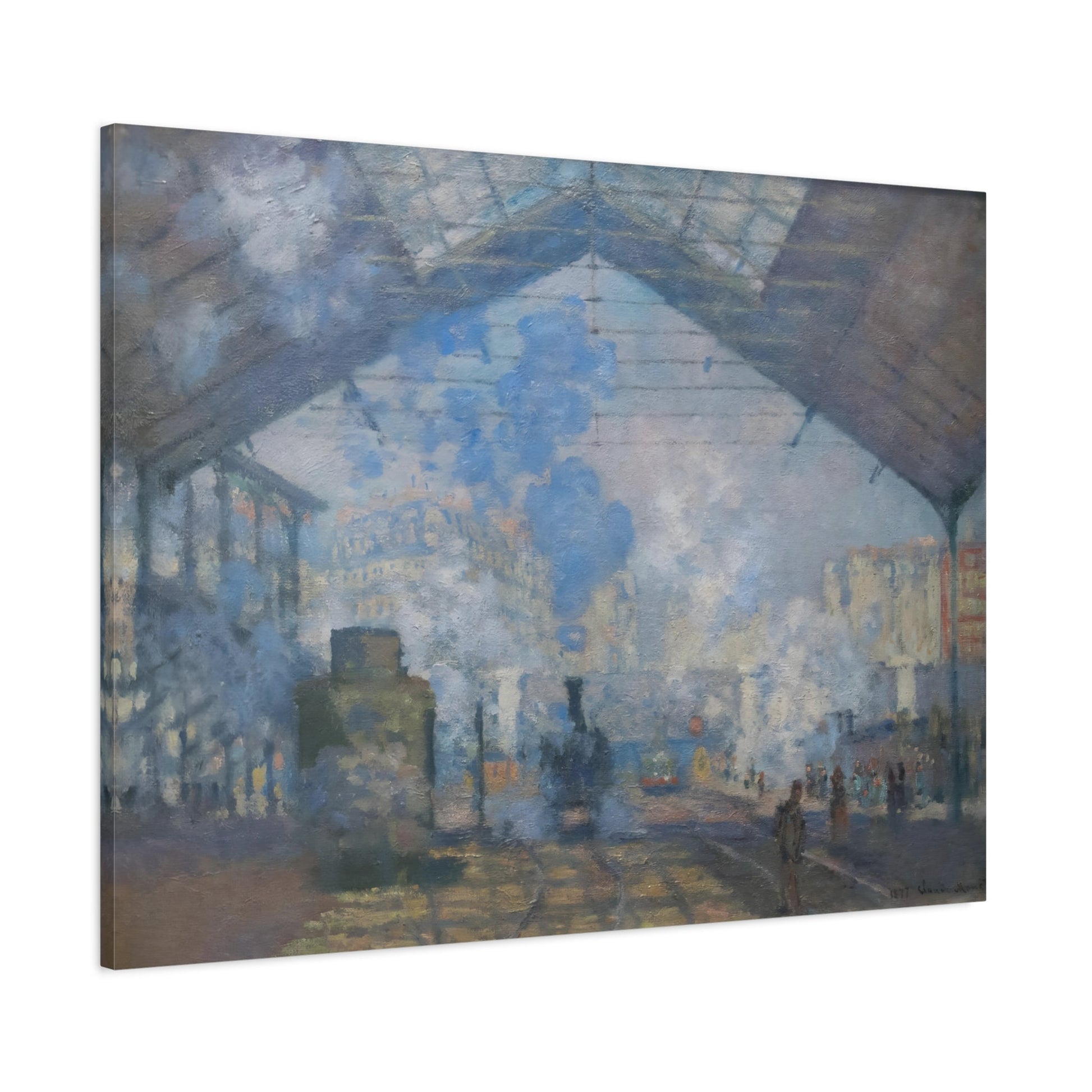 Claude Monet Saint-Lazare Station - Canvas Wall Art Print