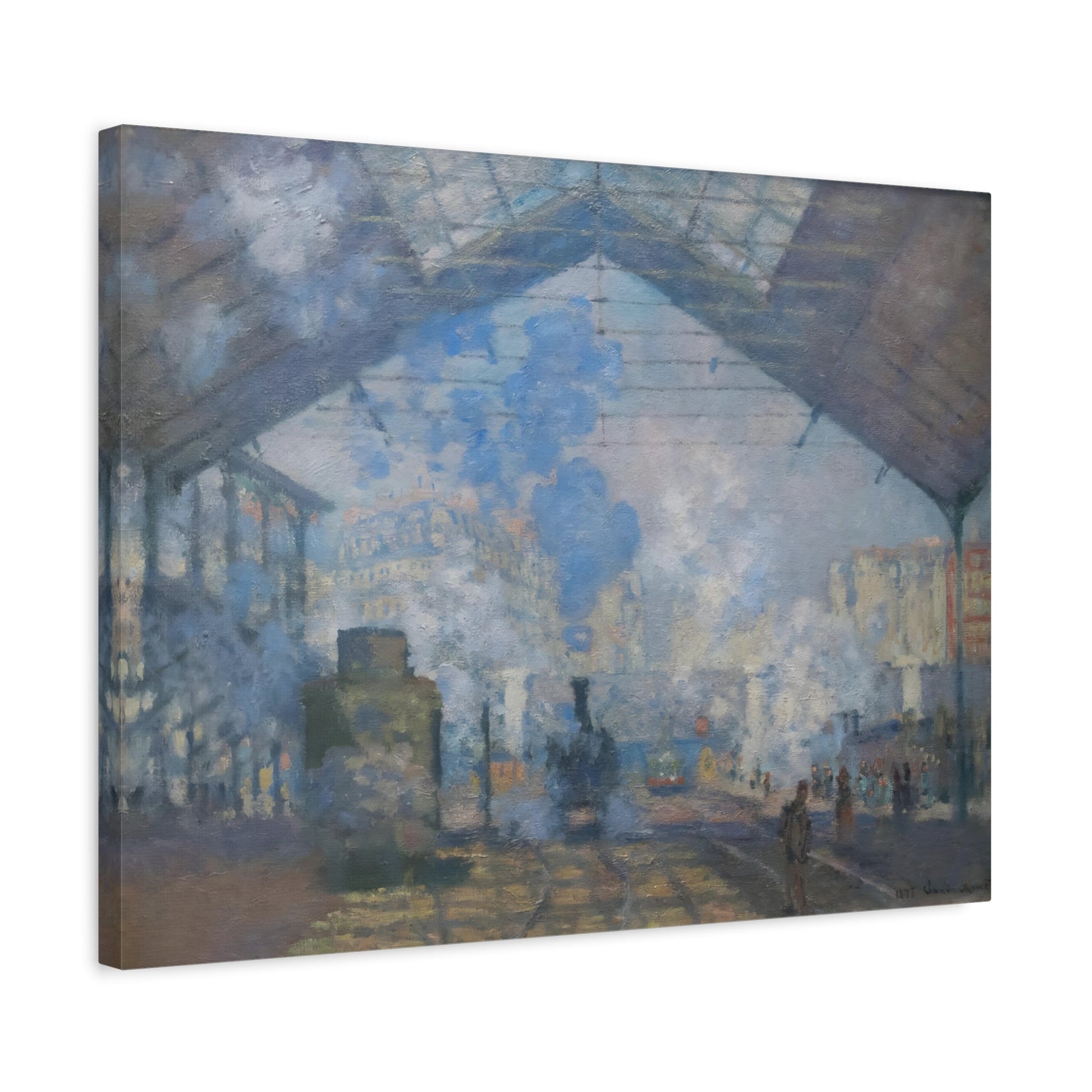 Claude Monet Saint-Lazare Station - Canvas Wall Art Print