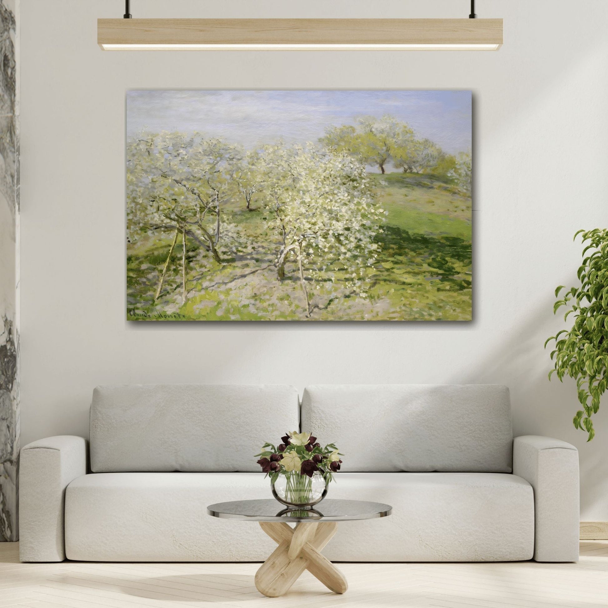 Claude Monet Trees in Blossom - Canvas Art Reproduction - YesArtYes