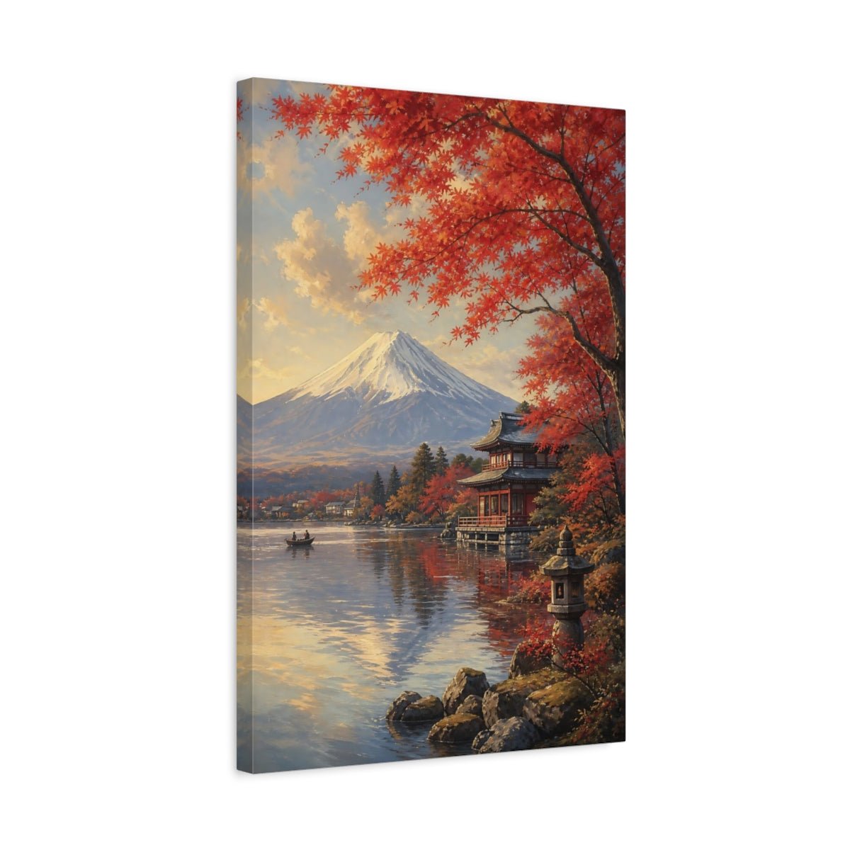 Coastal Oil Painting With Salt - Air Patina Canvas Wall Art Print – Living Room Decor, Above Console Table - YesArtYes