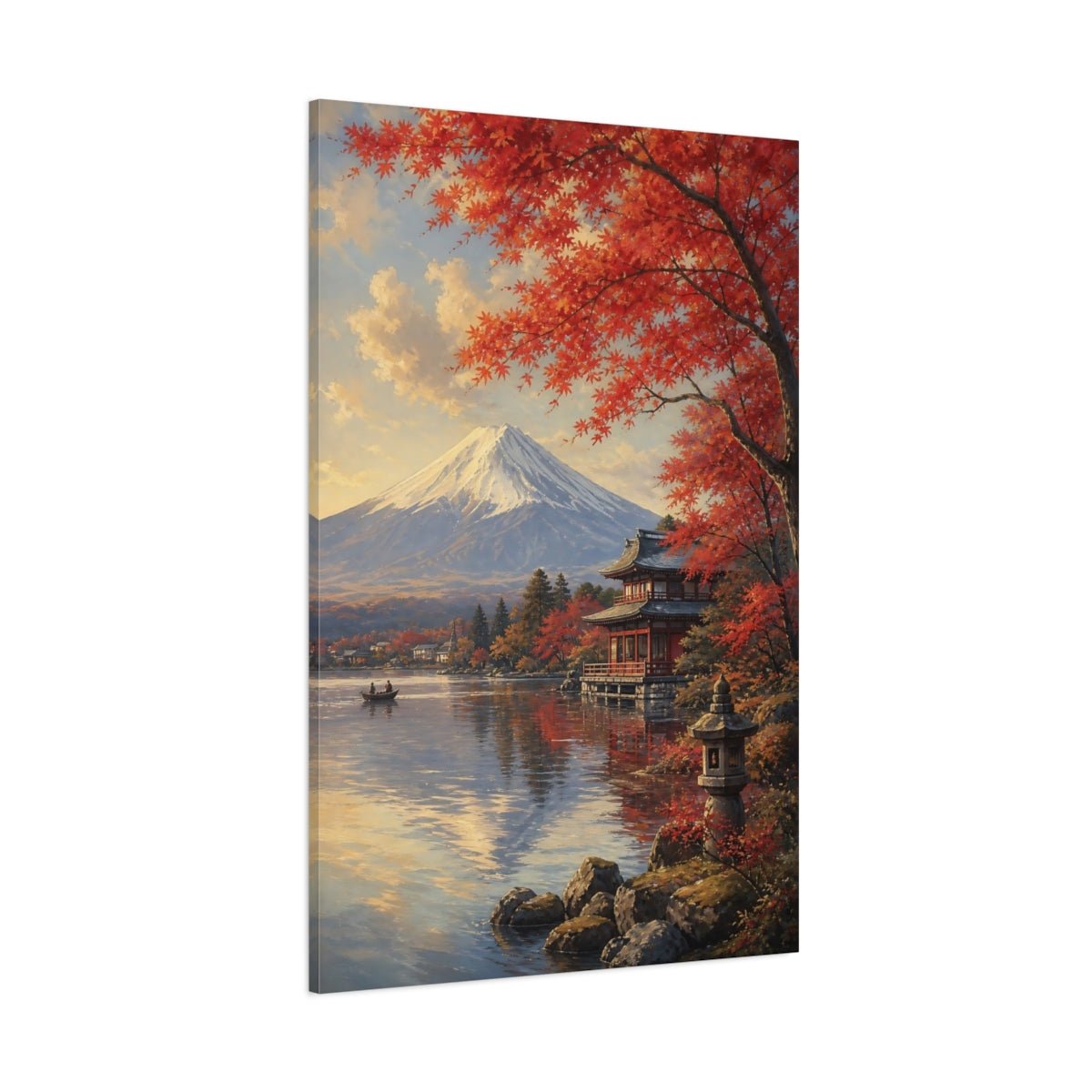 Coastal Oil Painting With Salt - Air Patina Canvas Wall Art Print – Living Room Decor, Above Console Table - YesArtYes