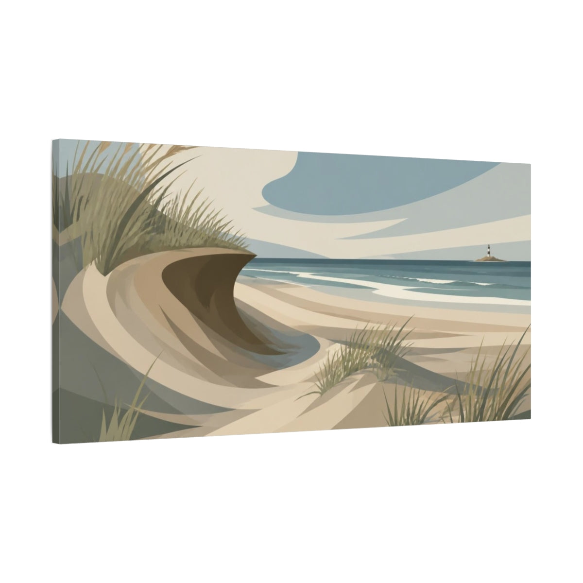 Main Mockup. Coastal Sand Dune shown as canvas print
