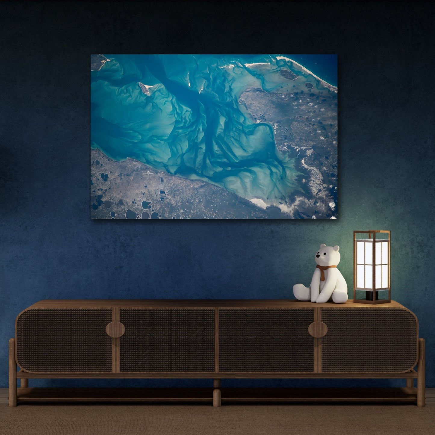 Coastal Spacs Landscape Canvas NASA Wall Art Prints