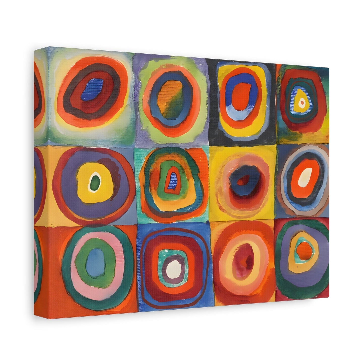 Color Study Squares with Concentric Circles - Wassily Kandinsky Canvas Print