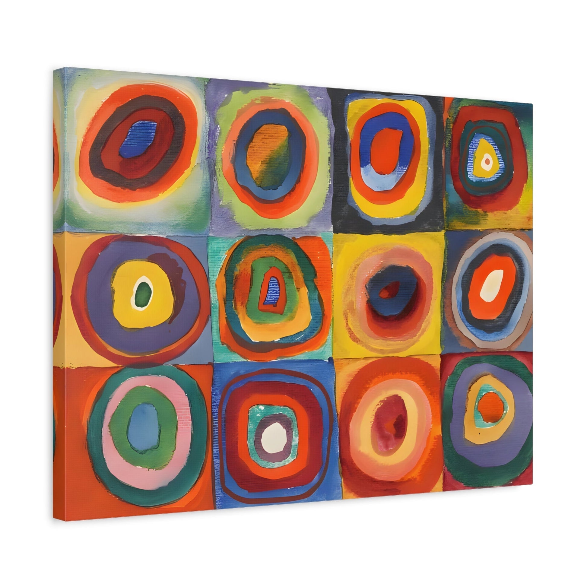 Color Study Squares with Concentric Circles - Wassily Kandinsky Canvas Print