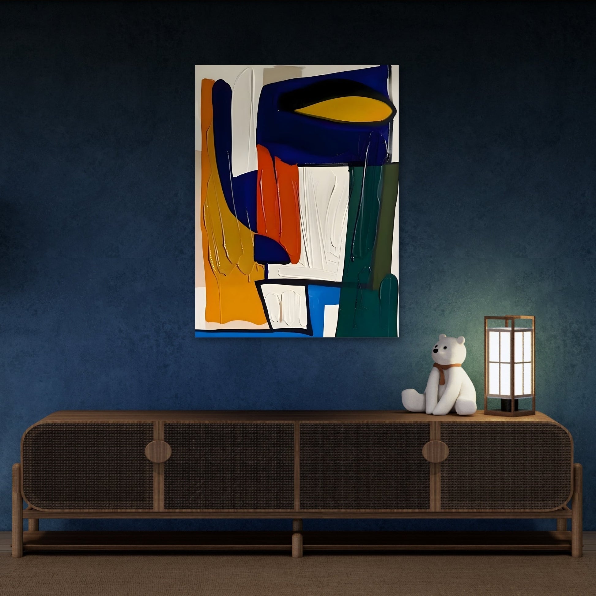 Colorful Abstract Canvas Print - Modern Minimalist Wall Art - YesArtYes