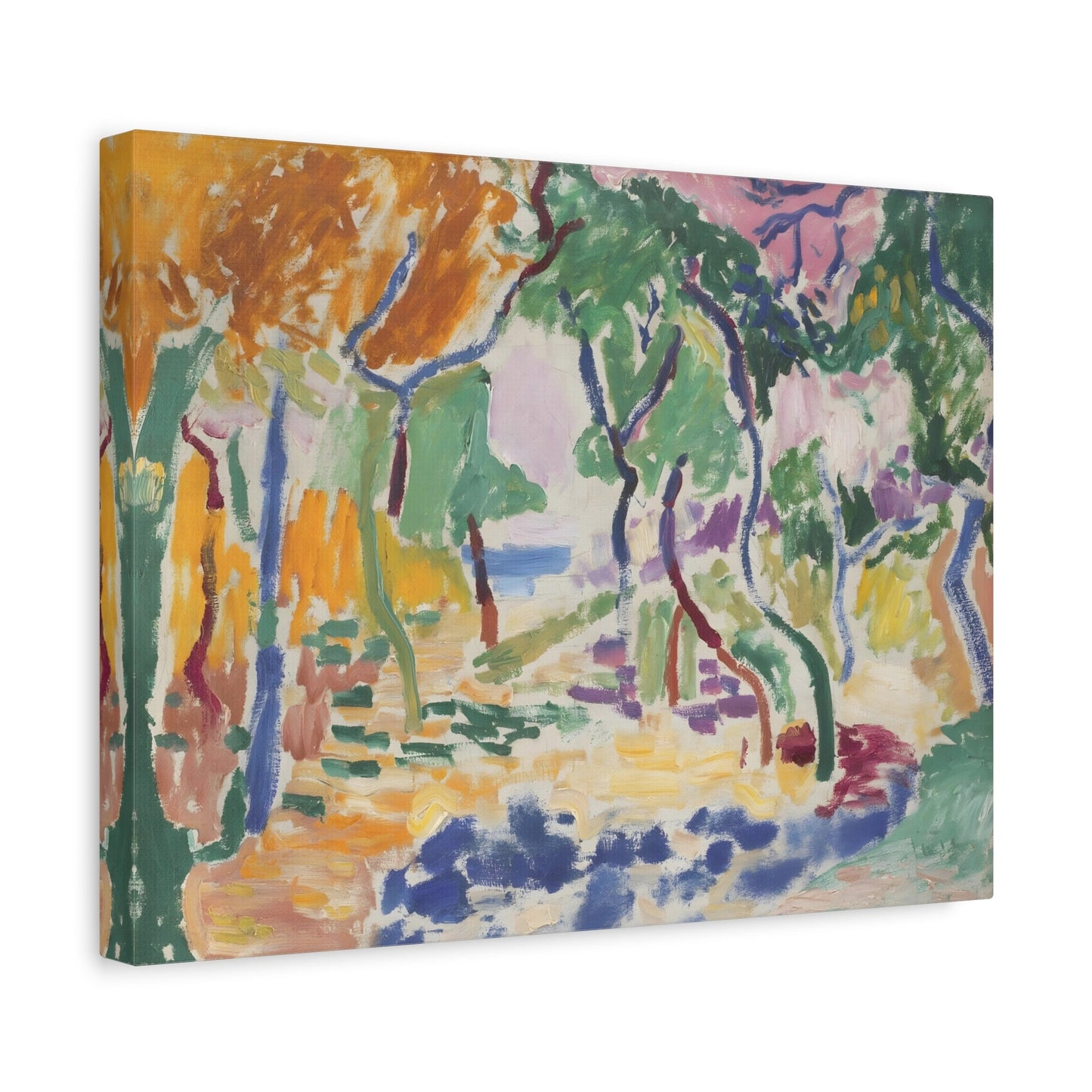 Colorful Abstract Floral Matisse Canvas Print Artwork Reproduction - YesArtYes