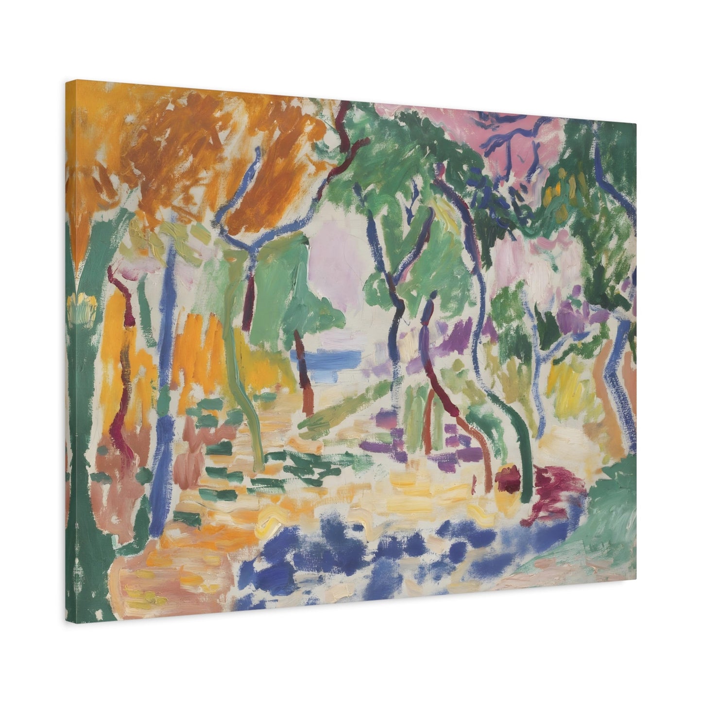 Colorful Abstract Floral Matisse Canvas Print Artwork Reproduction - YesArtYes