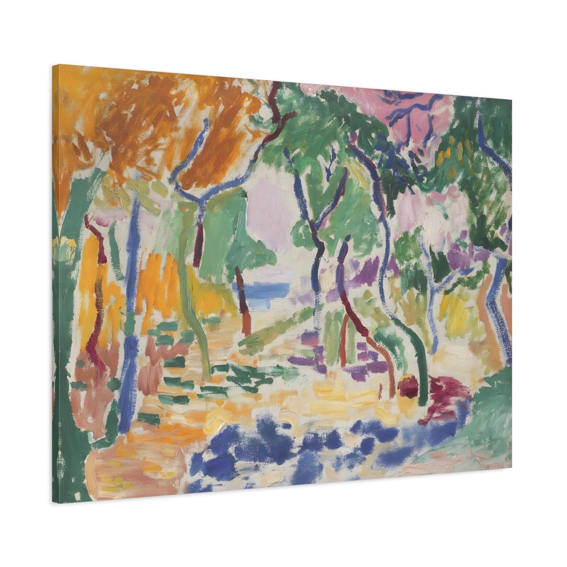 Colorful Abstract Floral Matisse Canvas Print Artwork Reproduction - YesArtYes