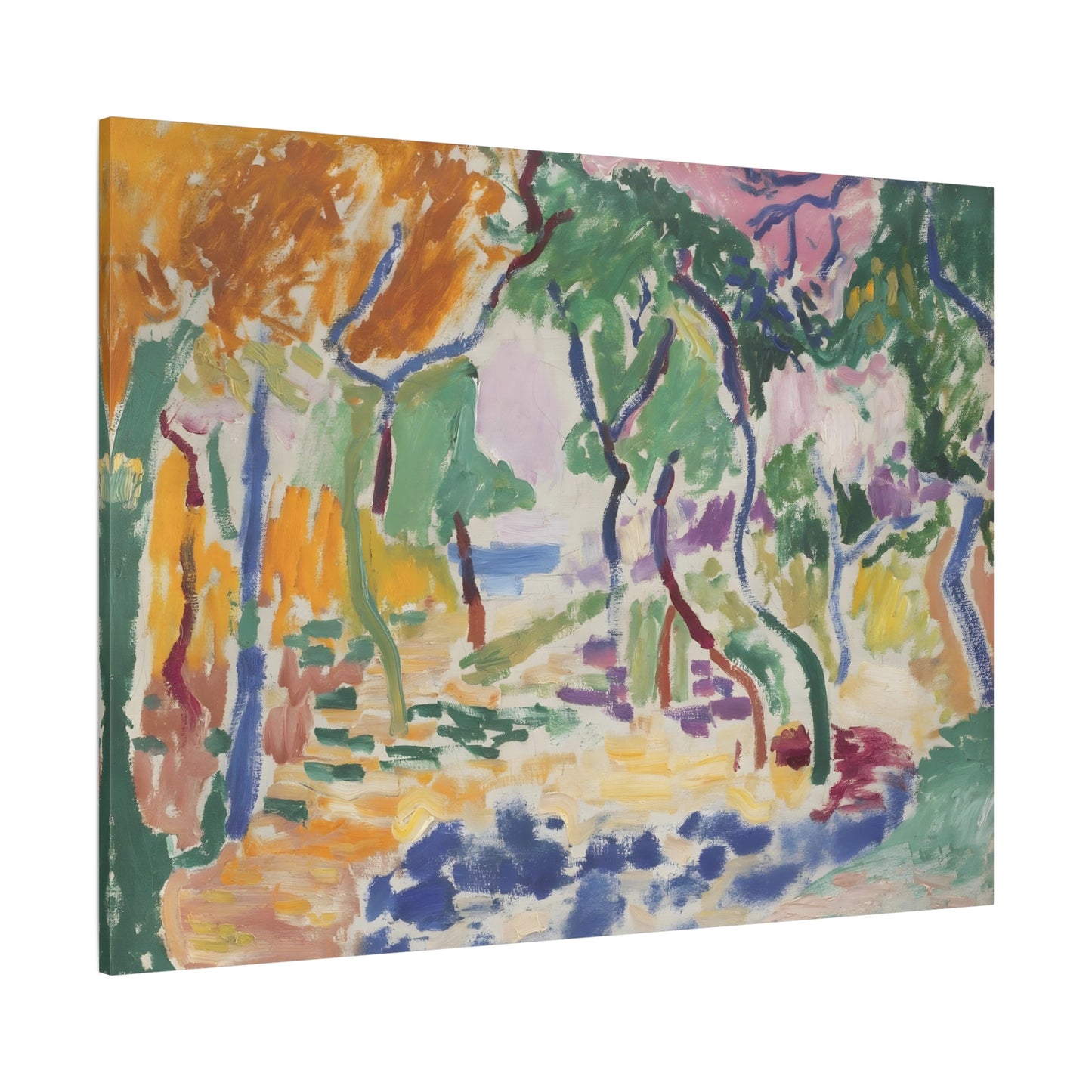 Colorful Abstract Floral Matisse Canvas Print Artwork Reproduction - YesArtYes
