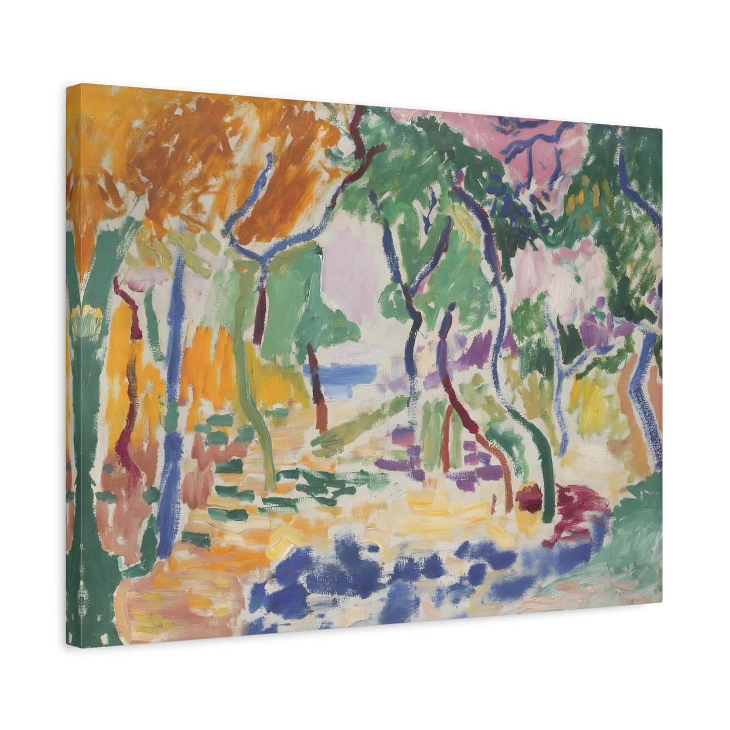 Colorful Abstract Floral Matisse Canvas Print Artwork Reproduction - YesArtYes