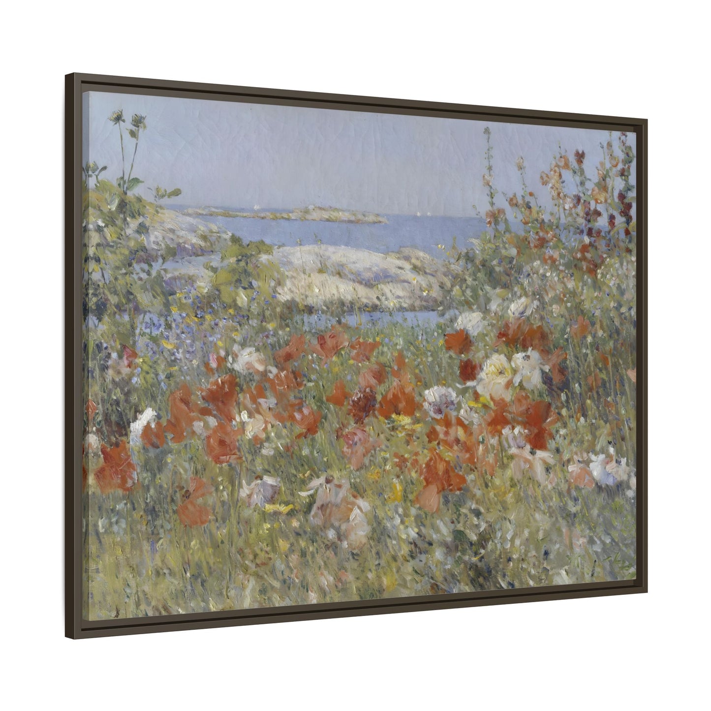 Colorful Floral Canvas Wall Art - Wildflower Landscape Print - YesArtYes