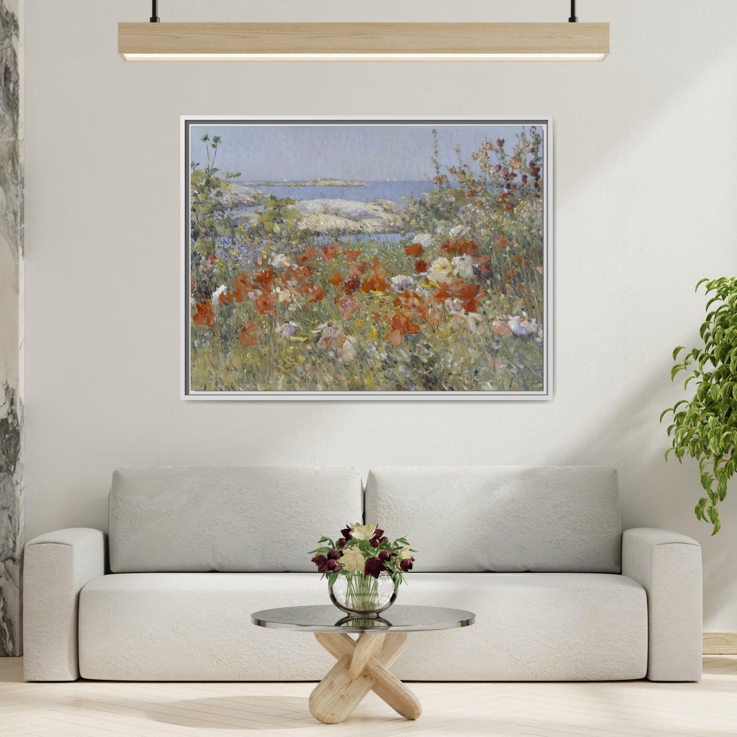 Colorful Floral Canvas Wall Art - Wildflower Landscape Print - YesArtYes